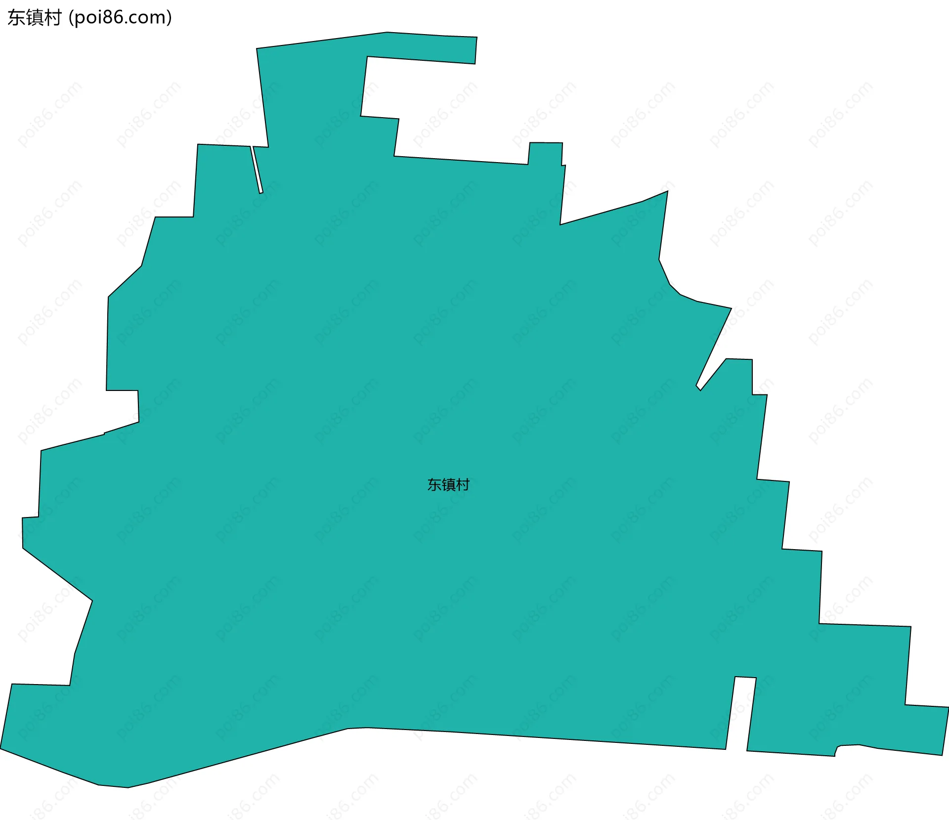东镇村边界地图