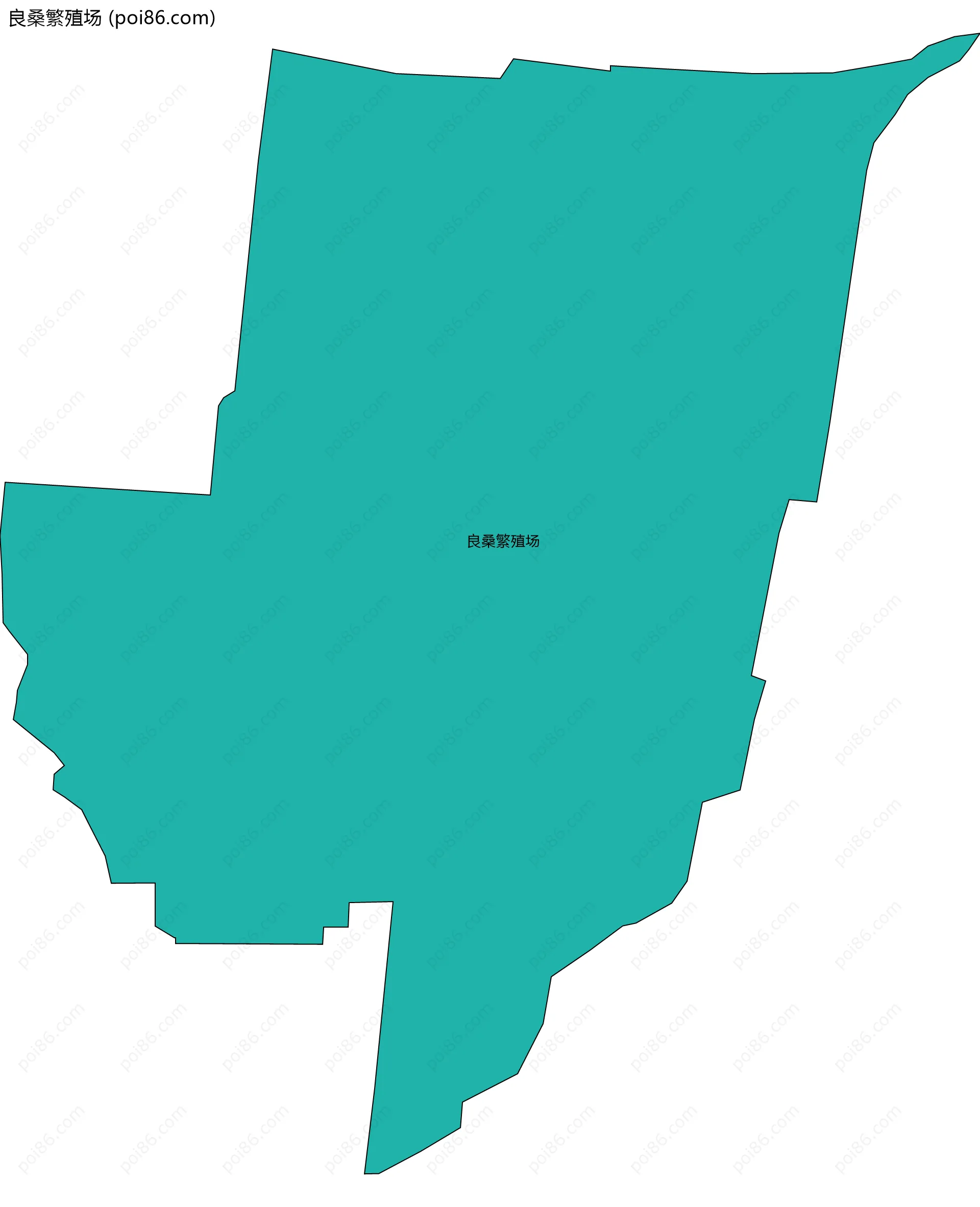 良桑繁殖场边界地图