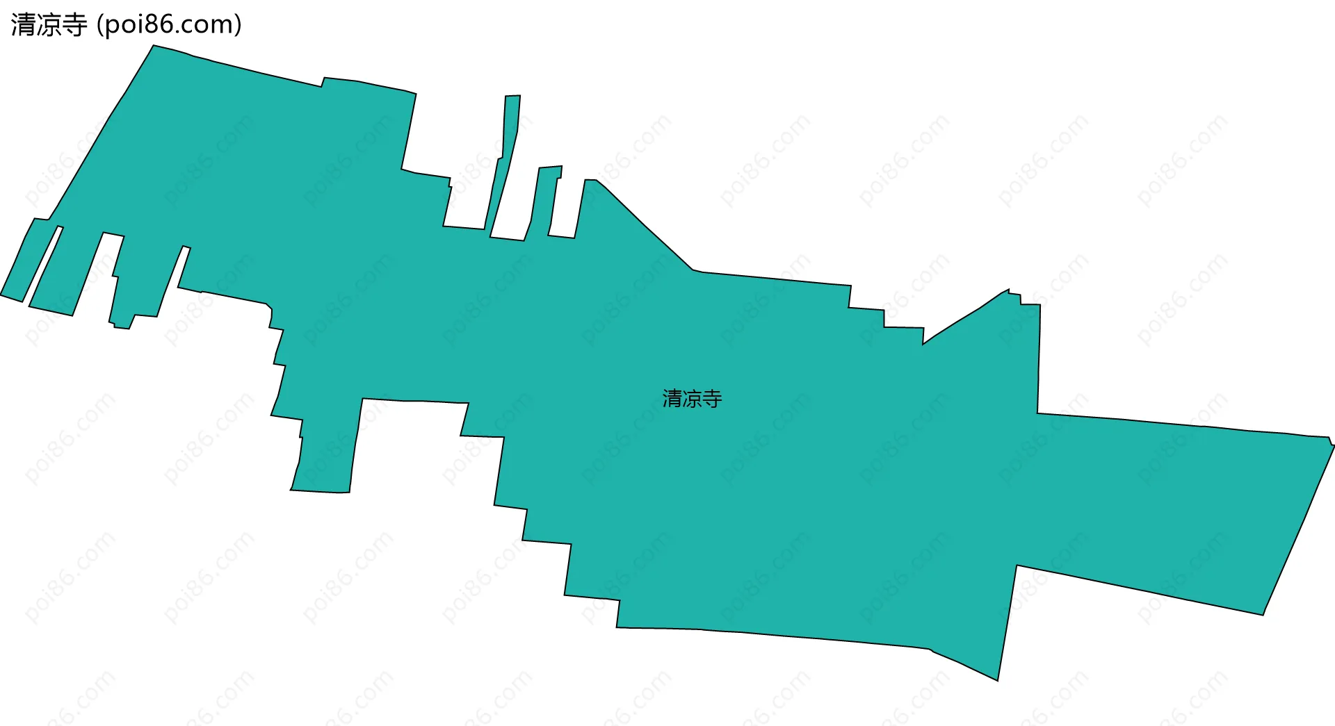 清凉寺边界地图