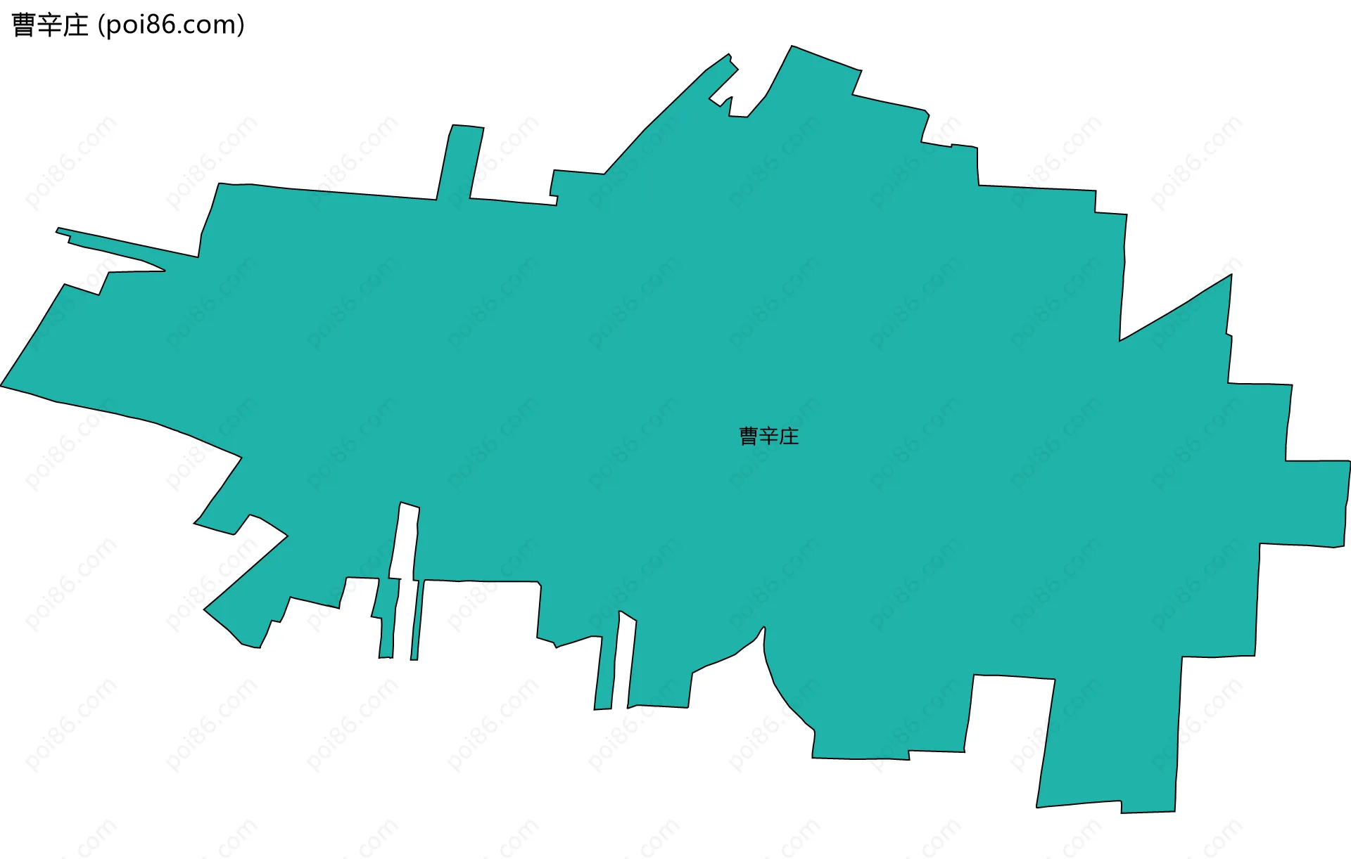 曹辛庄边界地图