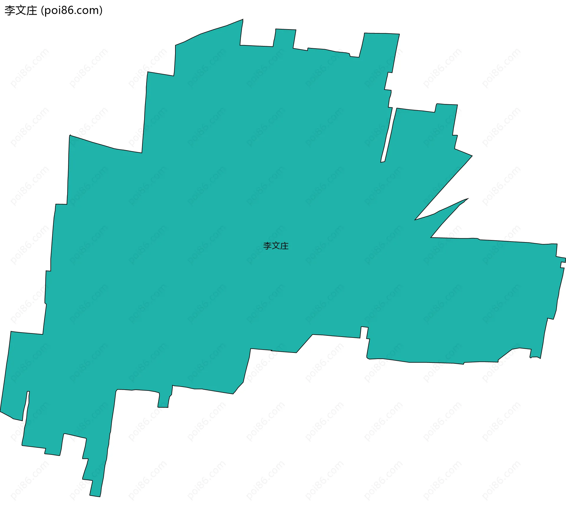 李文庄边界地图