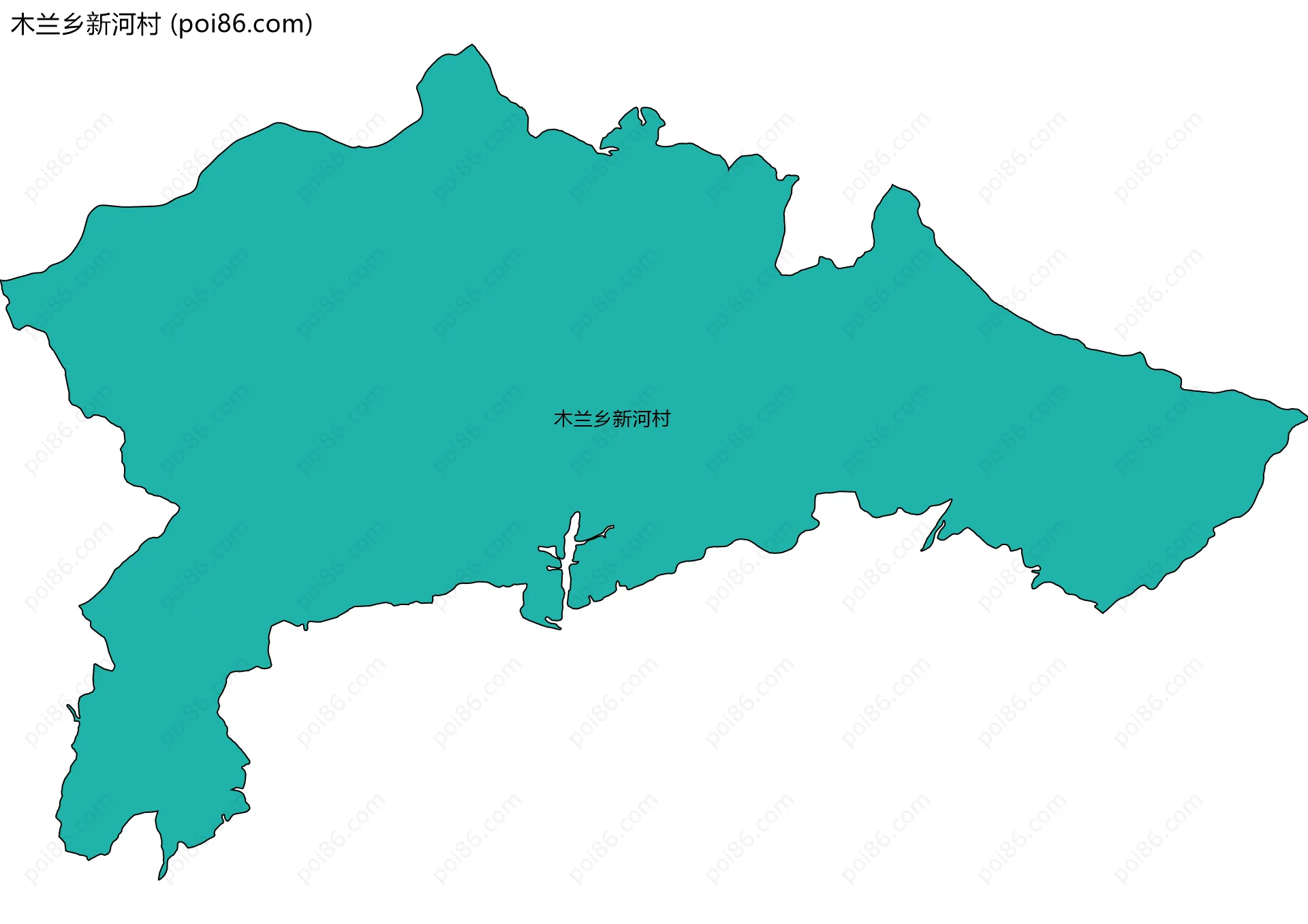 木兰乡新河村边界地图