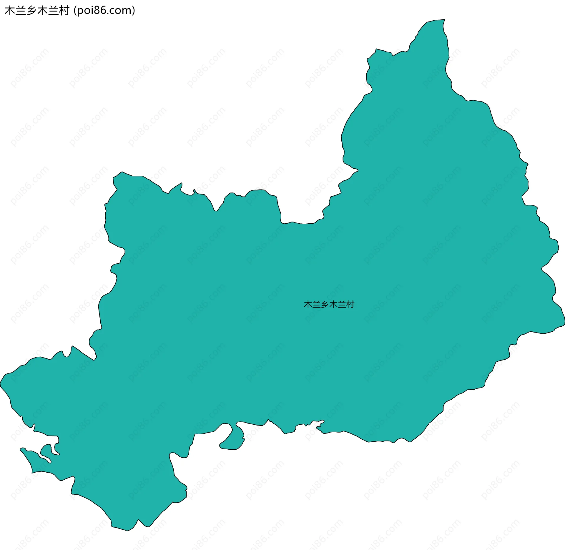 木兰乡木兰村边界地图