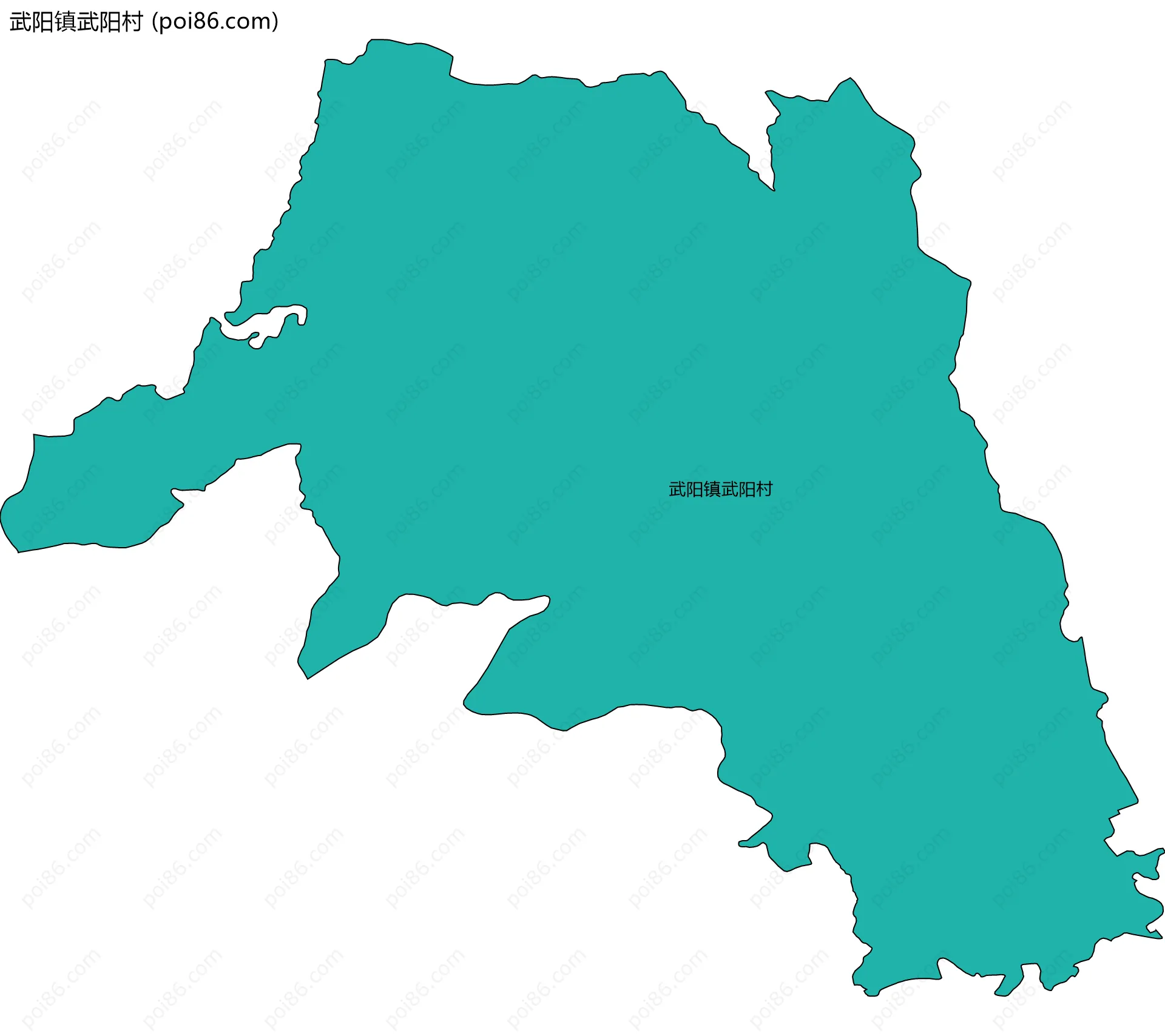 武阳镇武阳村边界地图