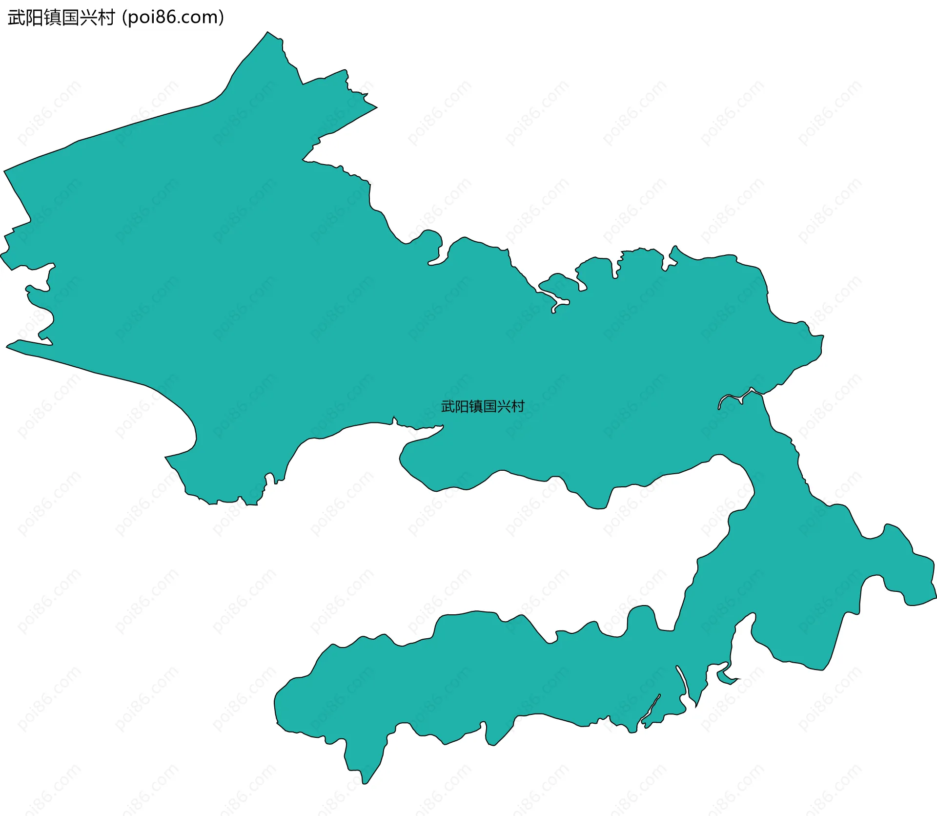 武阳镇国兴村边界地图