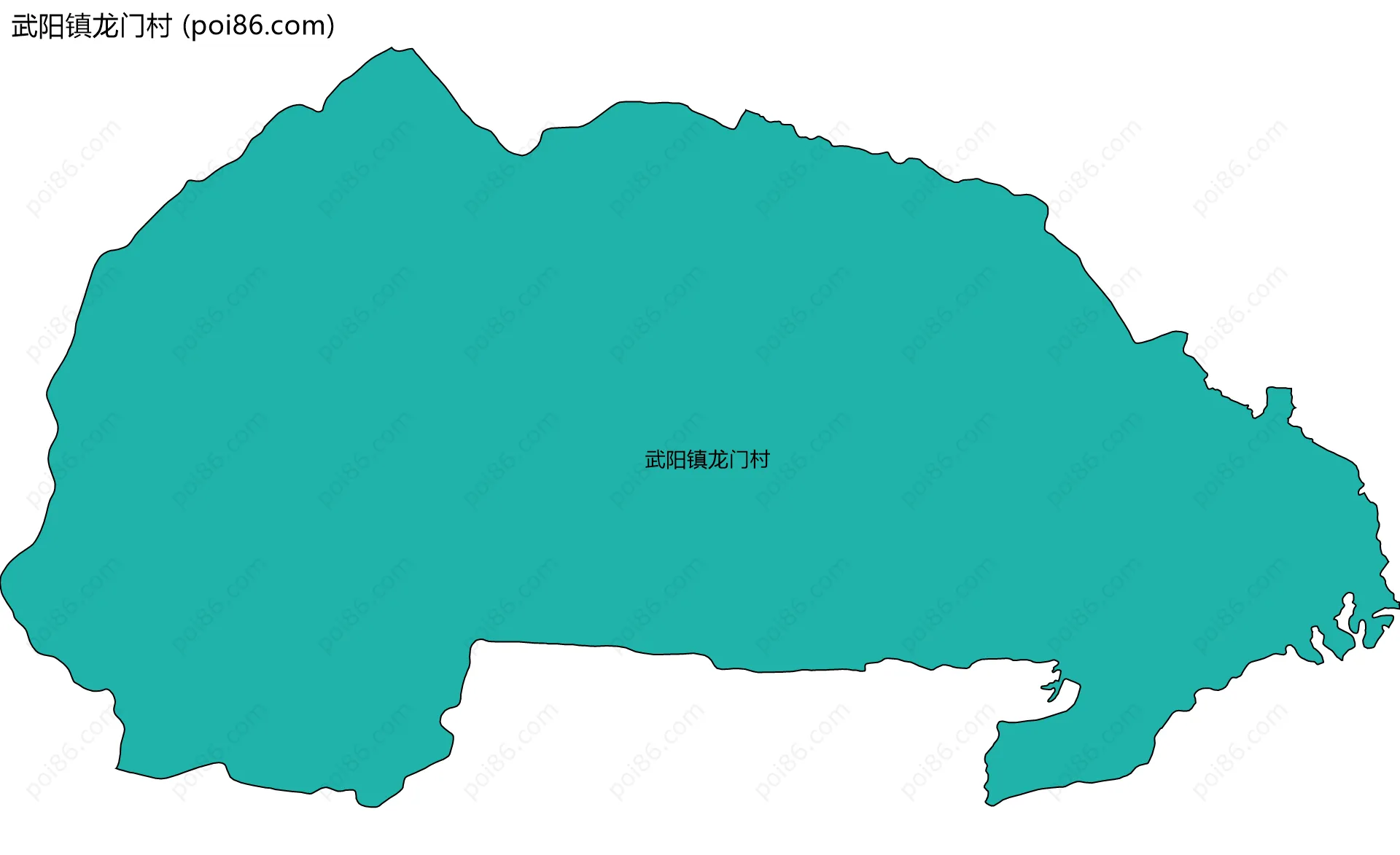 武阳镇龙门村边界地图