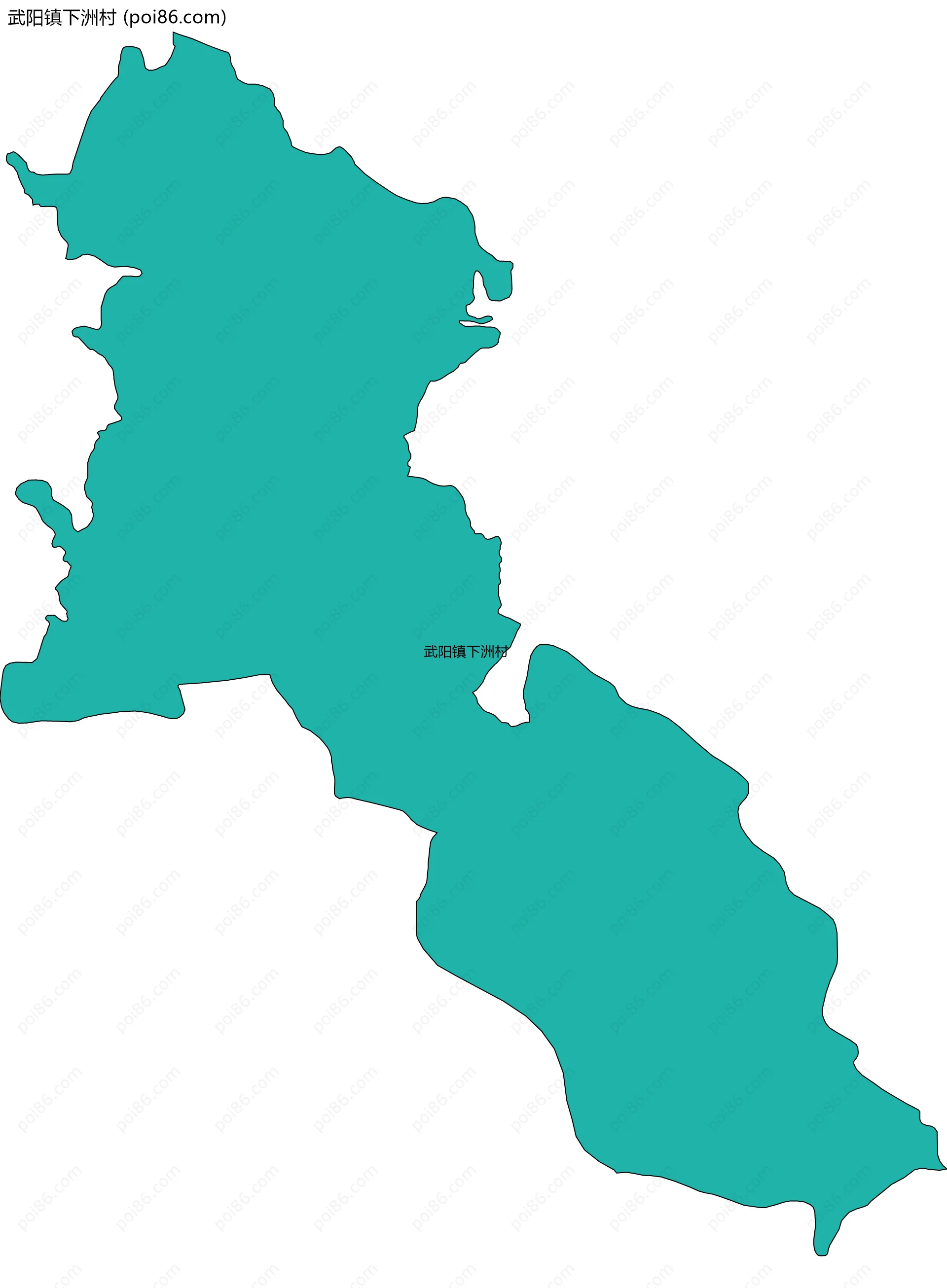 武阳镇下洲村边界地图