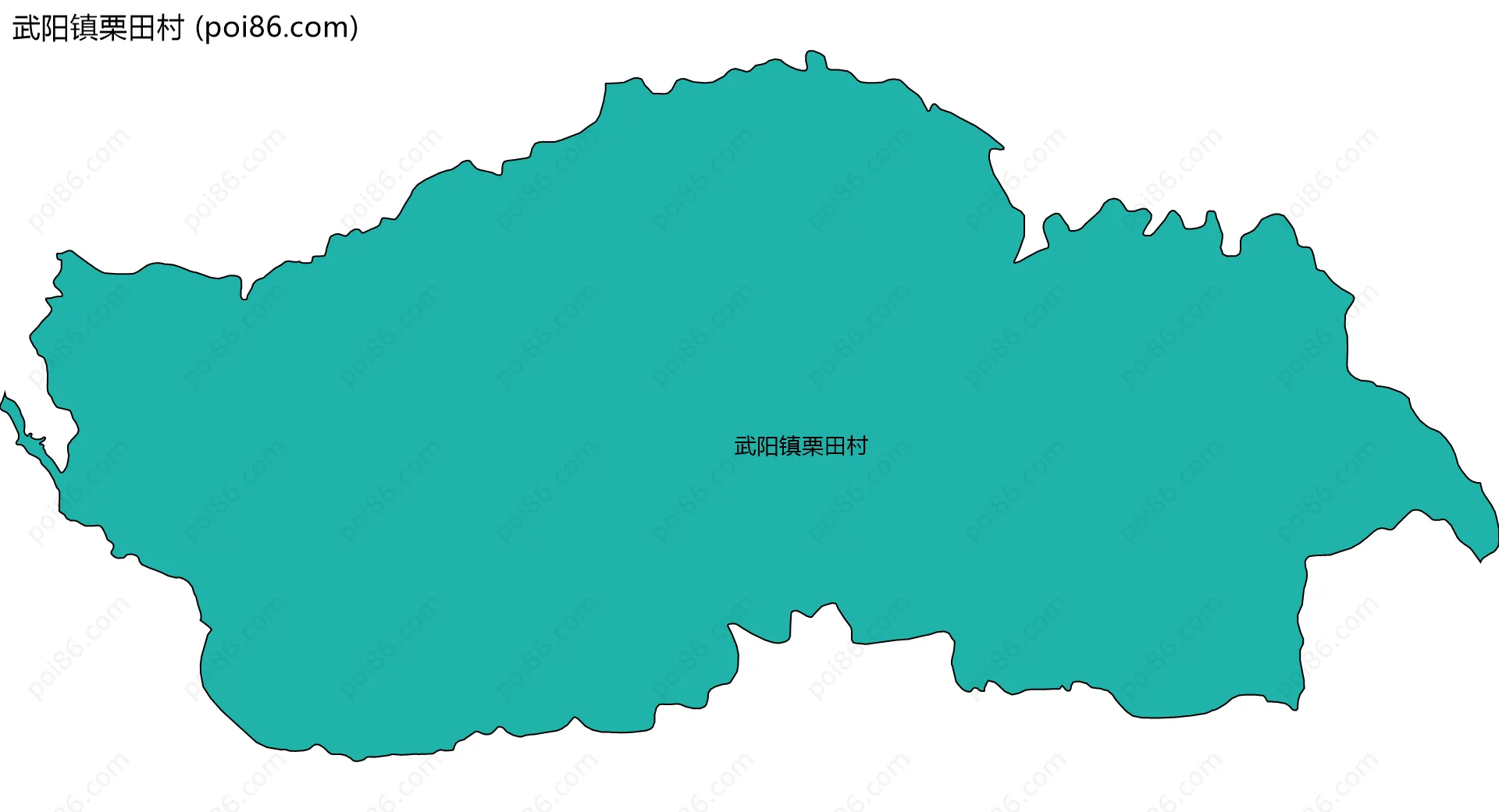 武阳镇栗田村边界地图