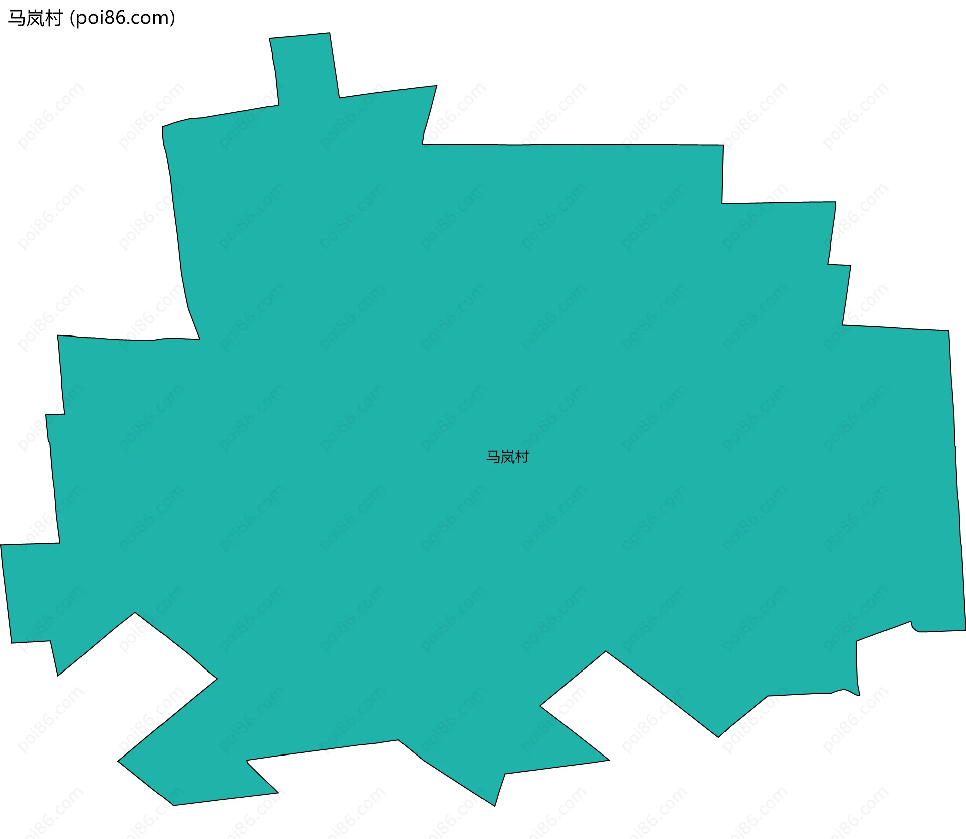 马岚村边界地图