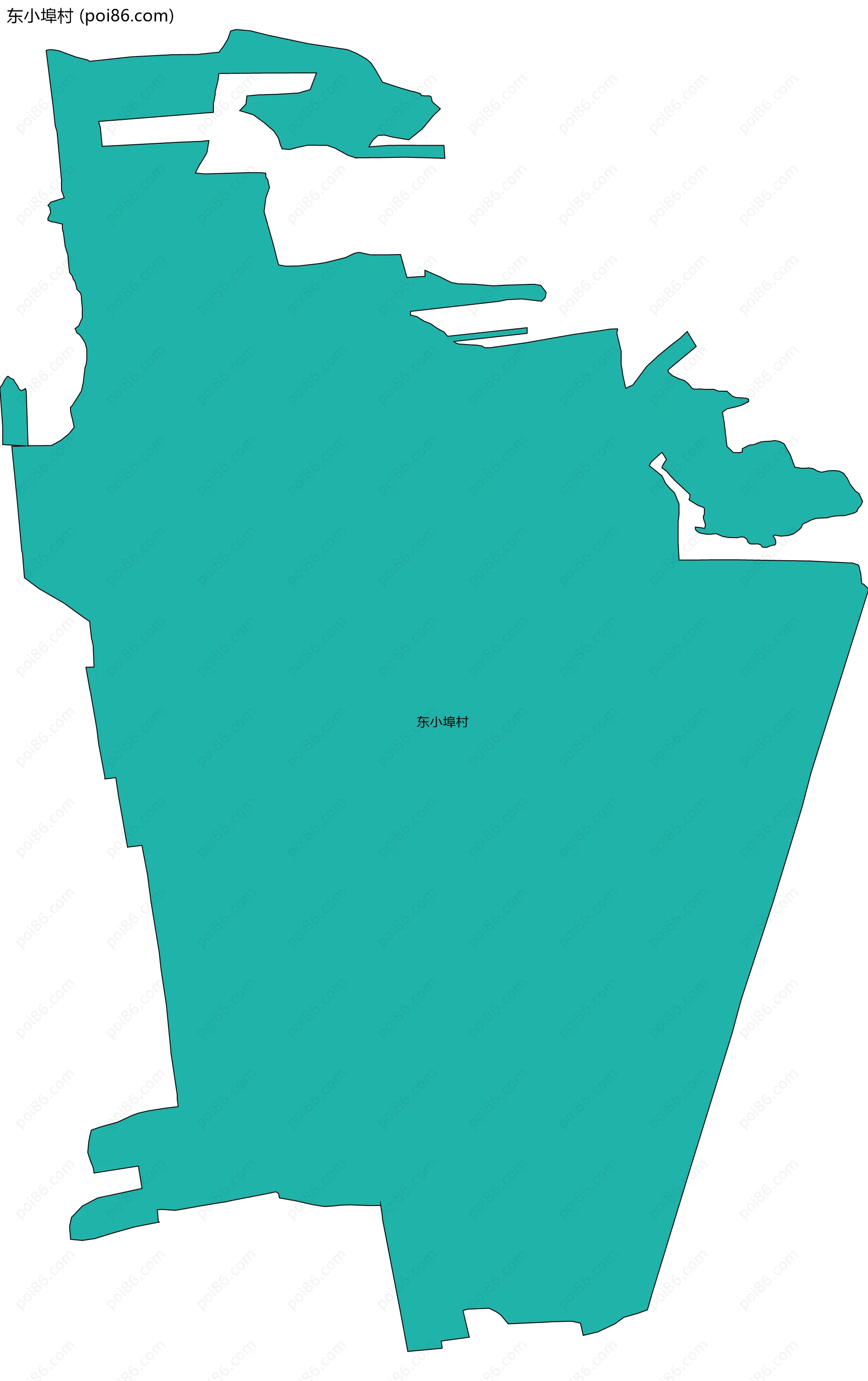 东小埠村边界地图