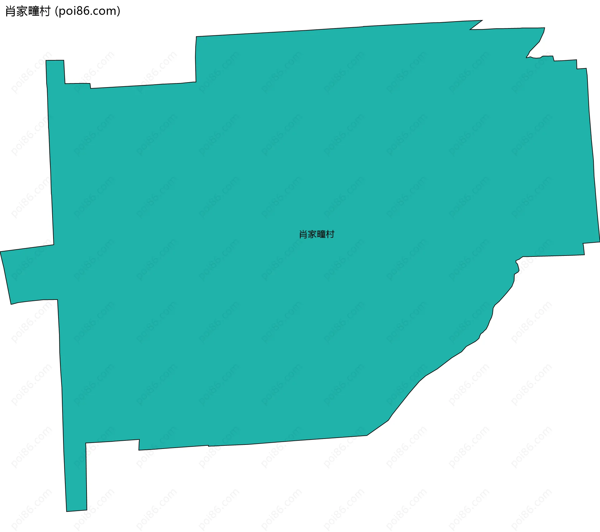 肖家疃村边界地图