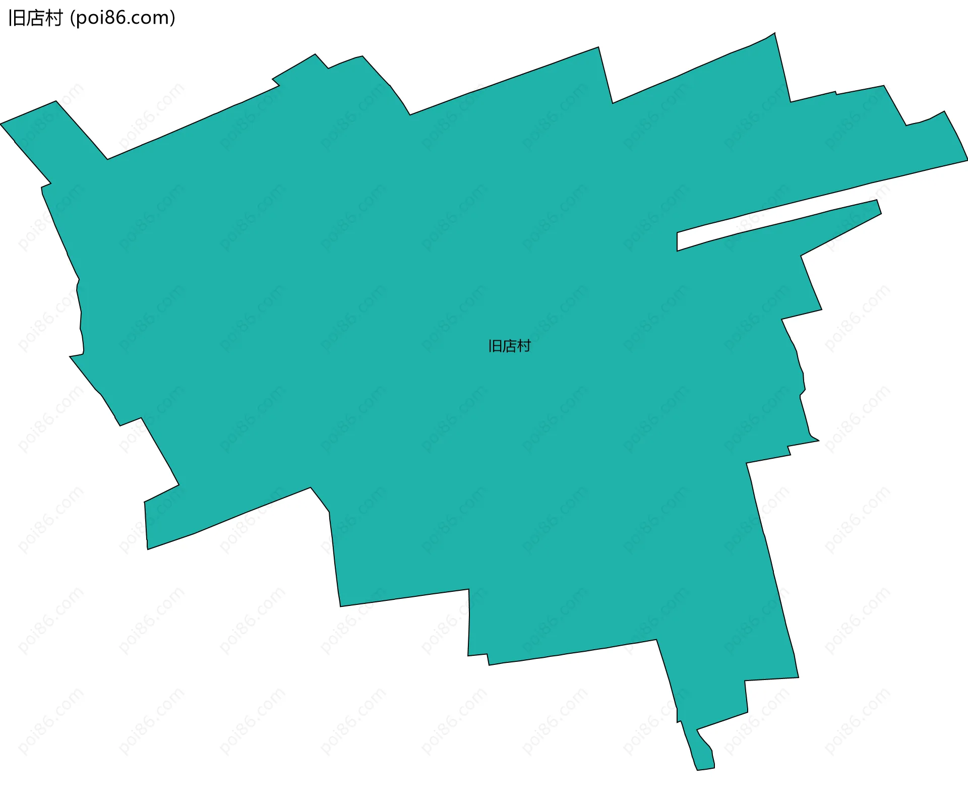 旧店村边界地图