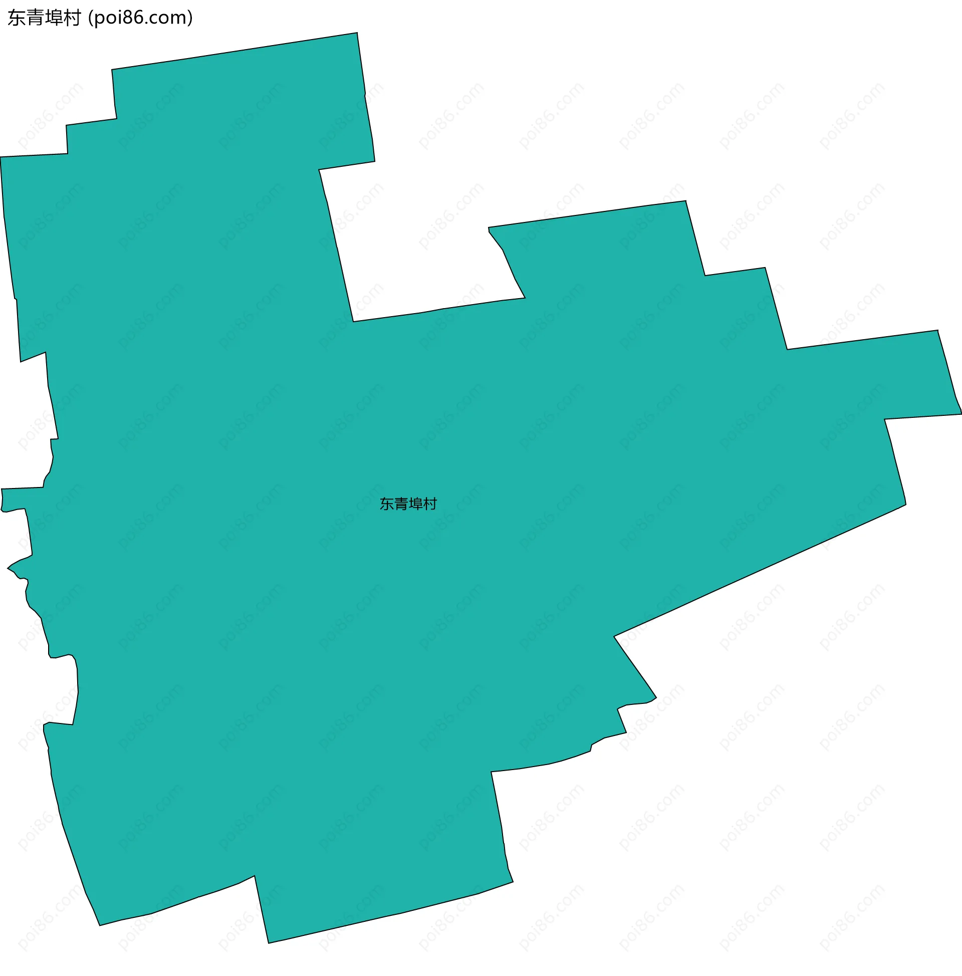 东青埠村边界地图