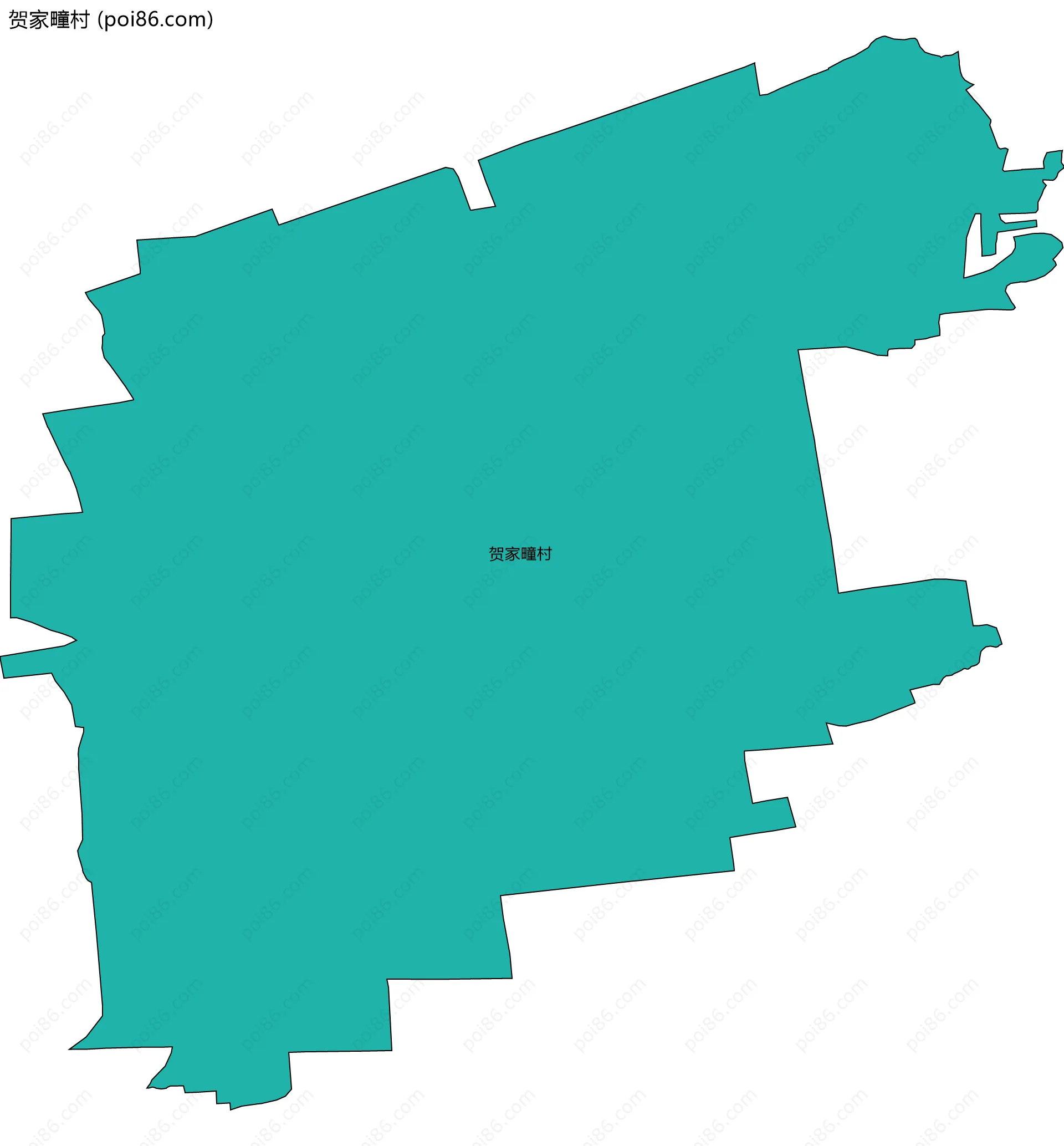 贺家疃村边界地图