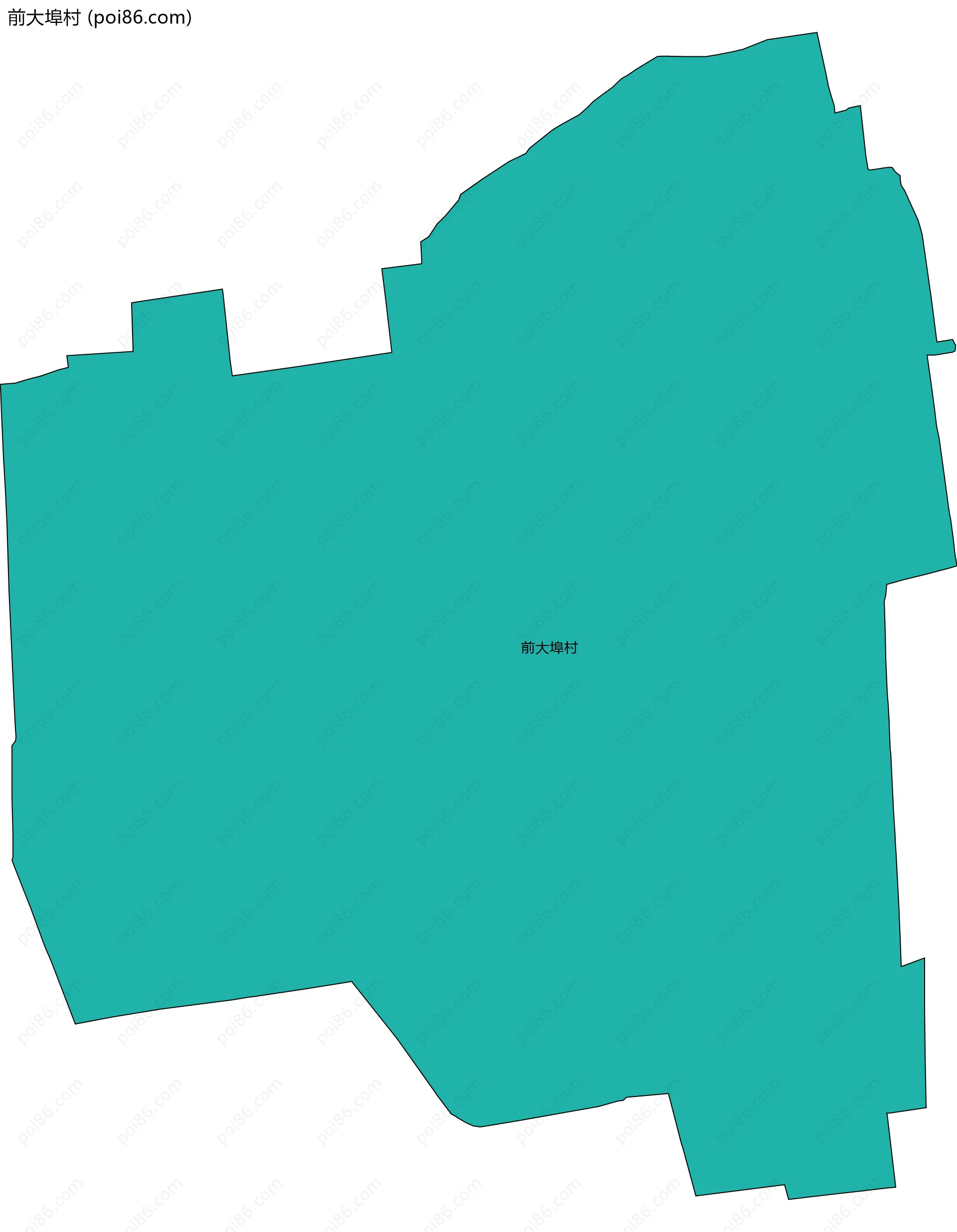 前大埠村边界地图