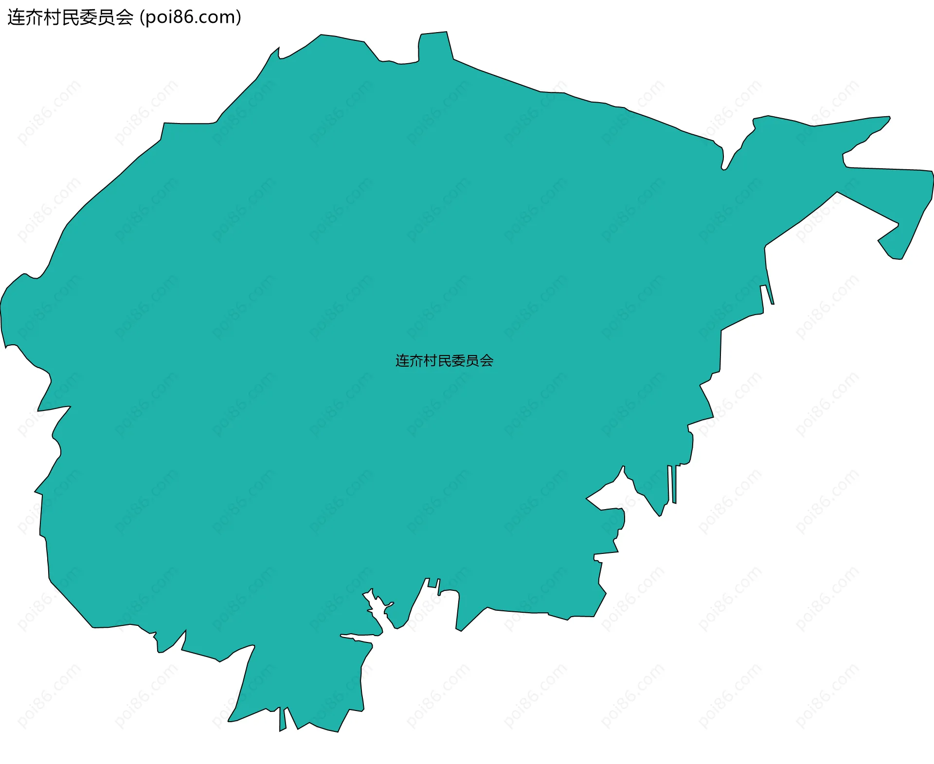 连夼村民委员会边界地图