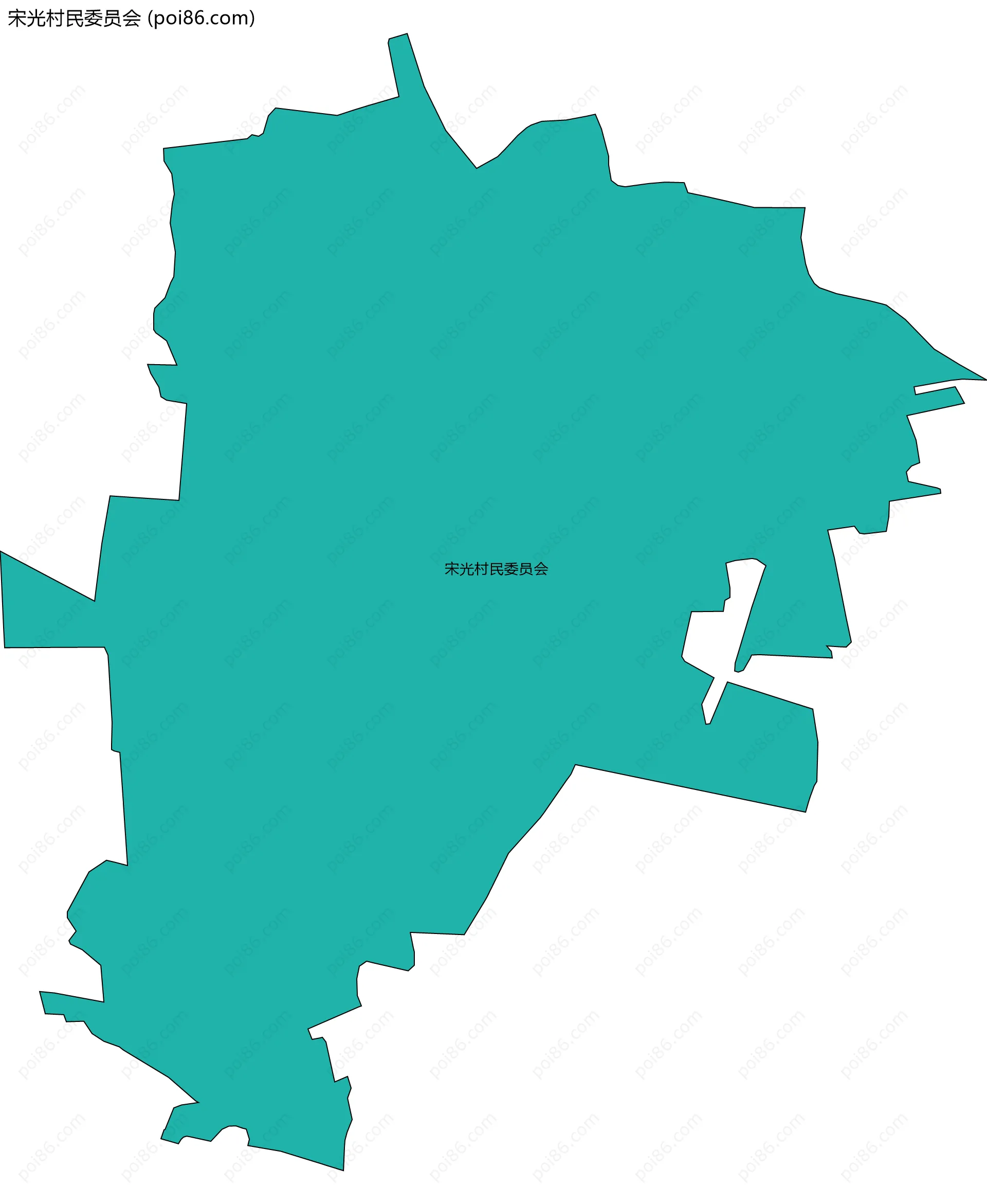 宋光村民委员会边界地图