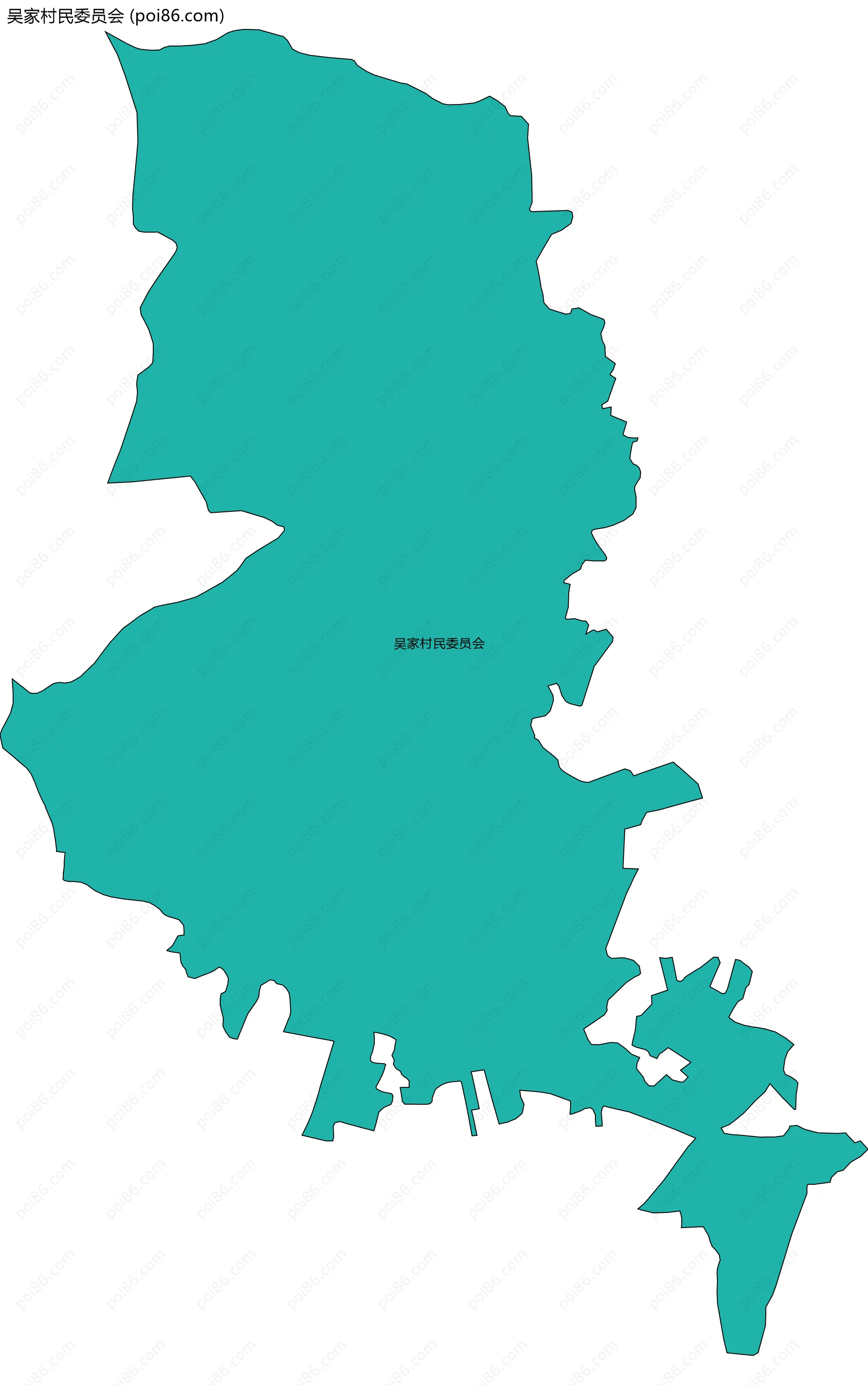 吴家村民委员会边界地图