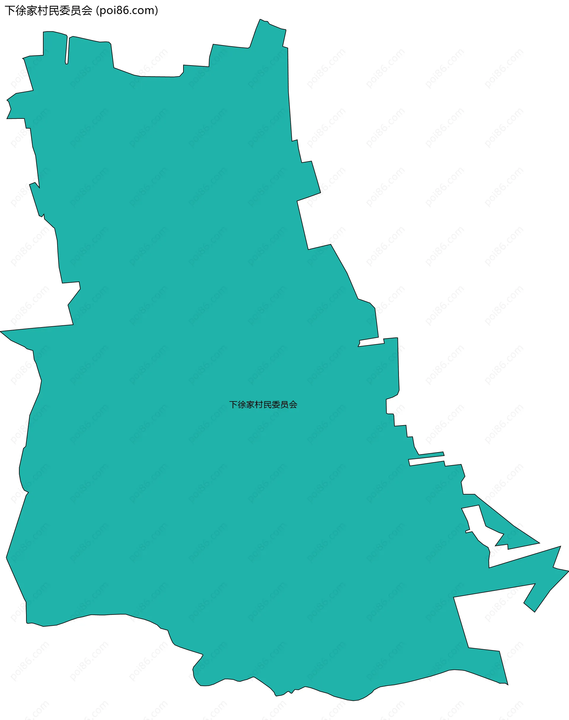下徐家村民委员会边界地图