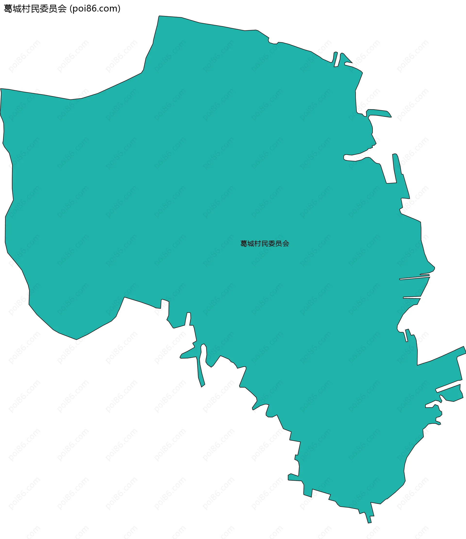 葛城村民委员会边界地图