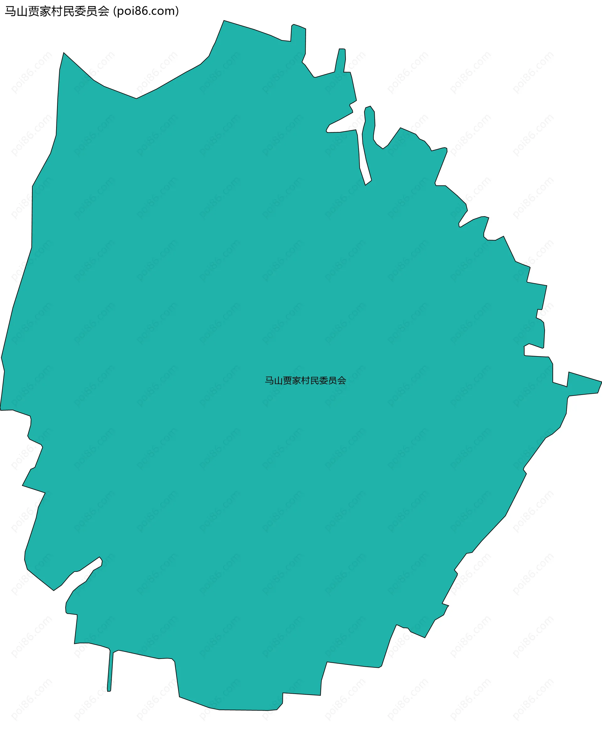 马山贾家村民委员会边界地图