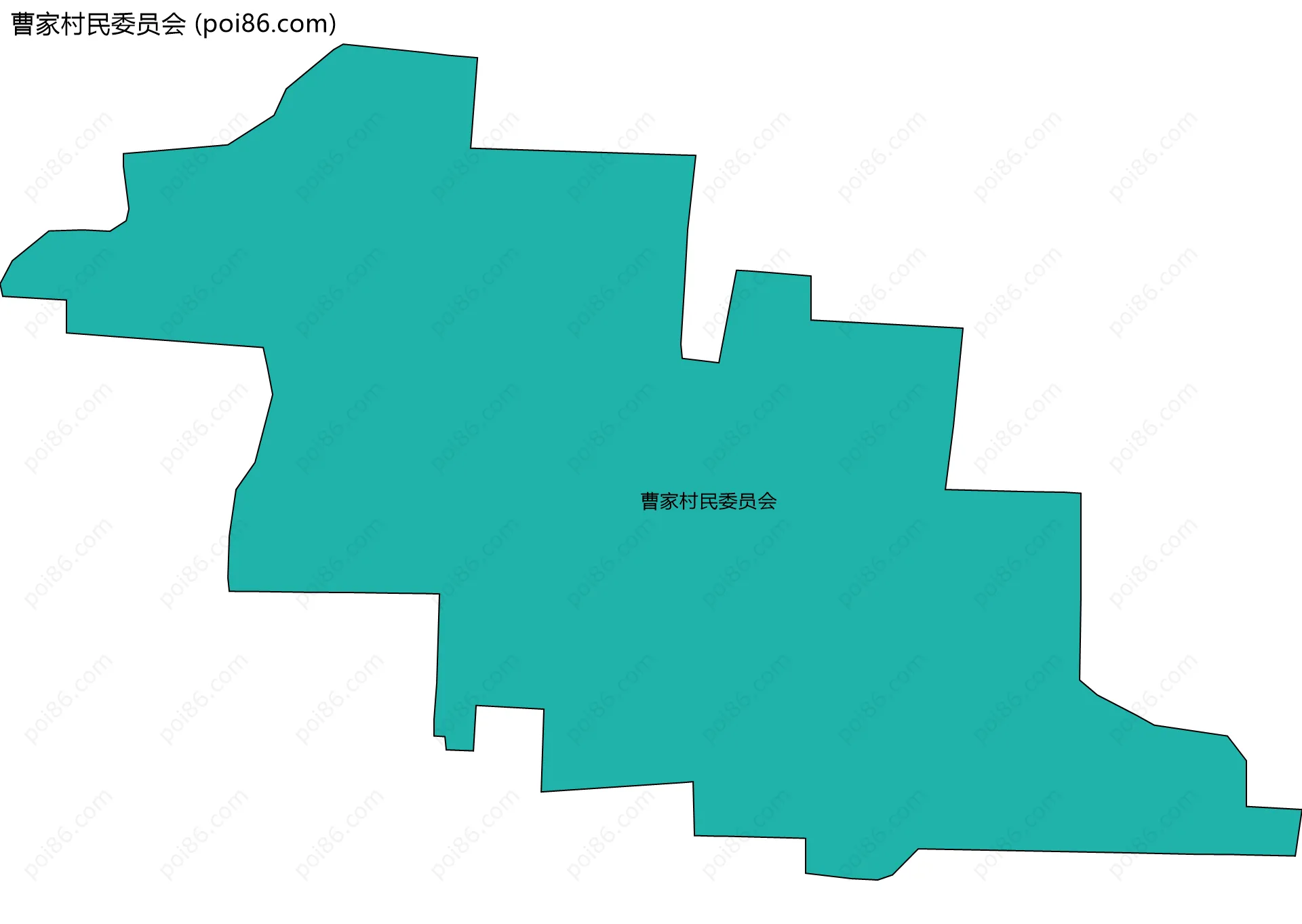 曹家村民委员会边界地图