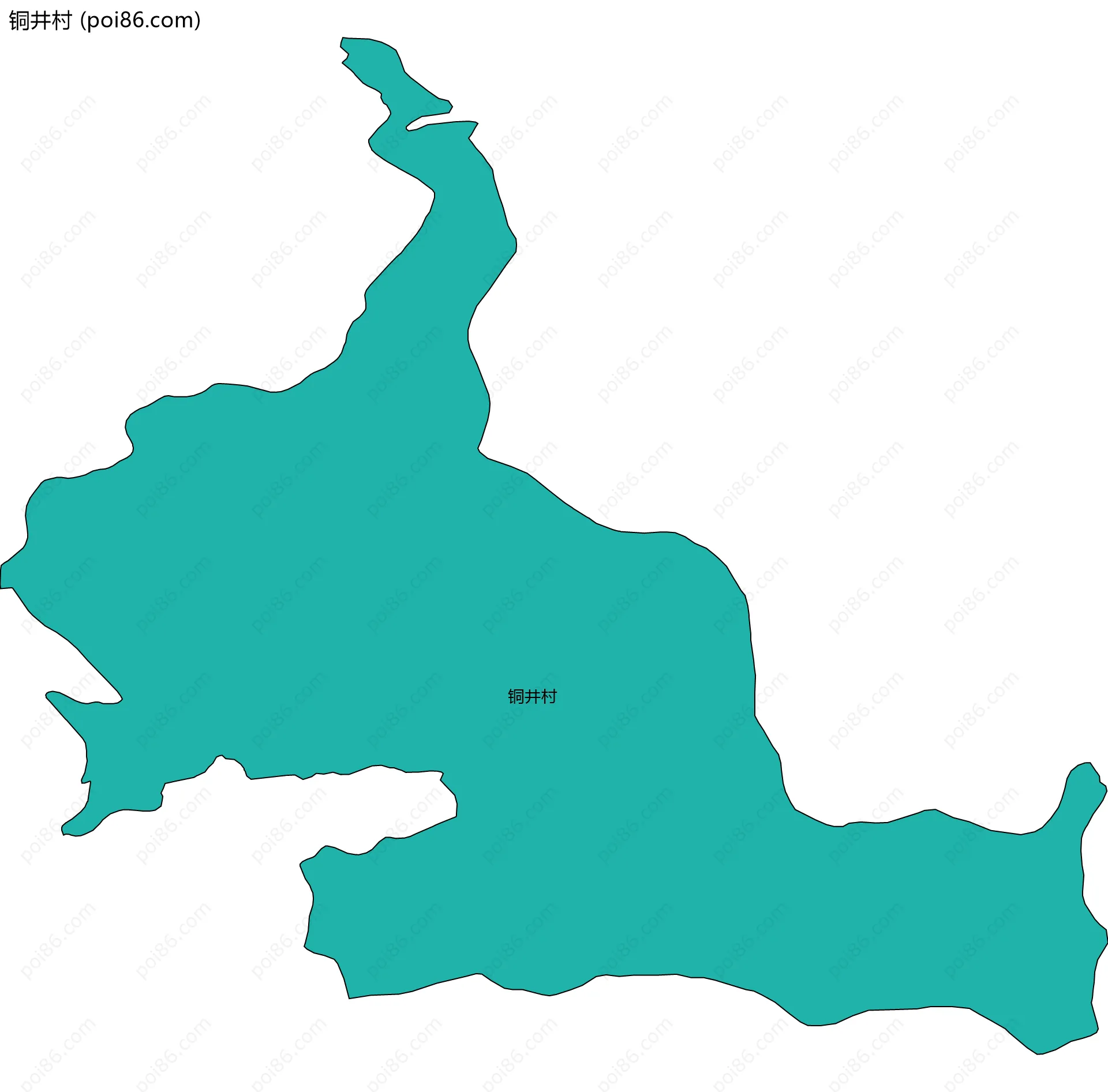 铜井村边界地图