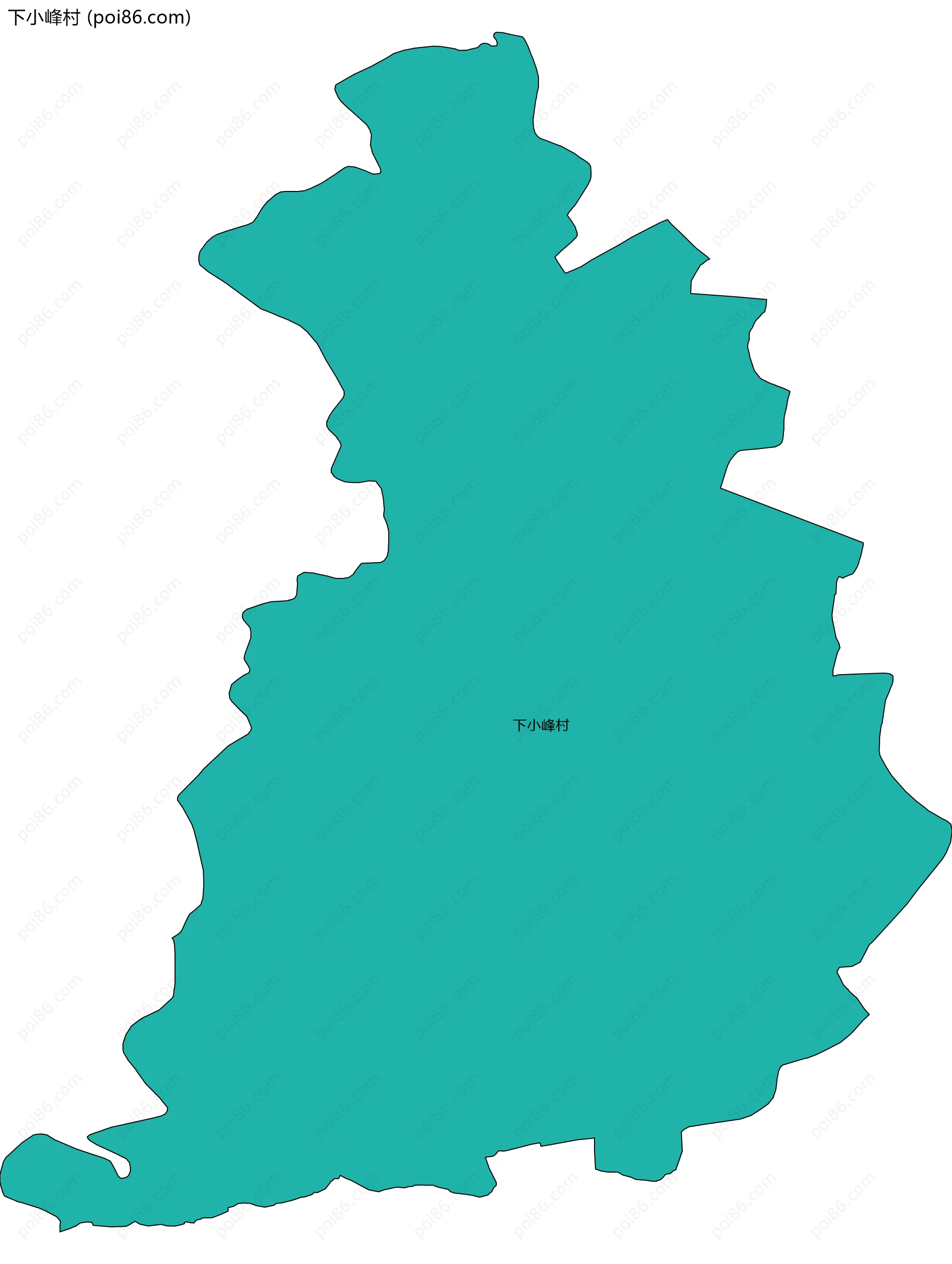 下小峰村边界地图