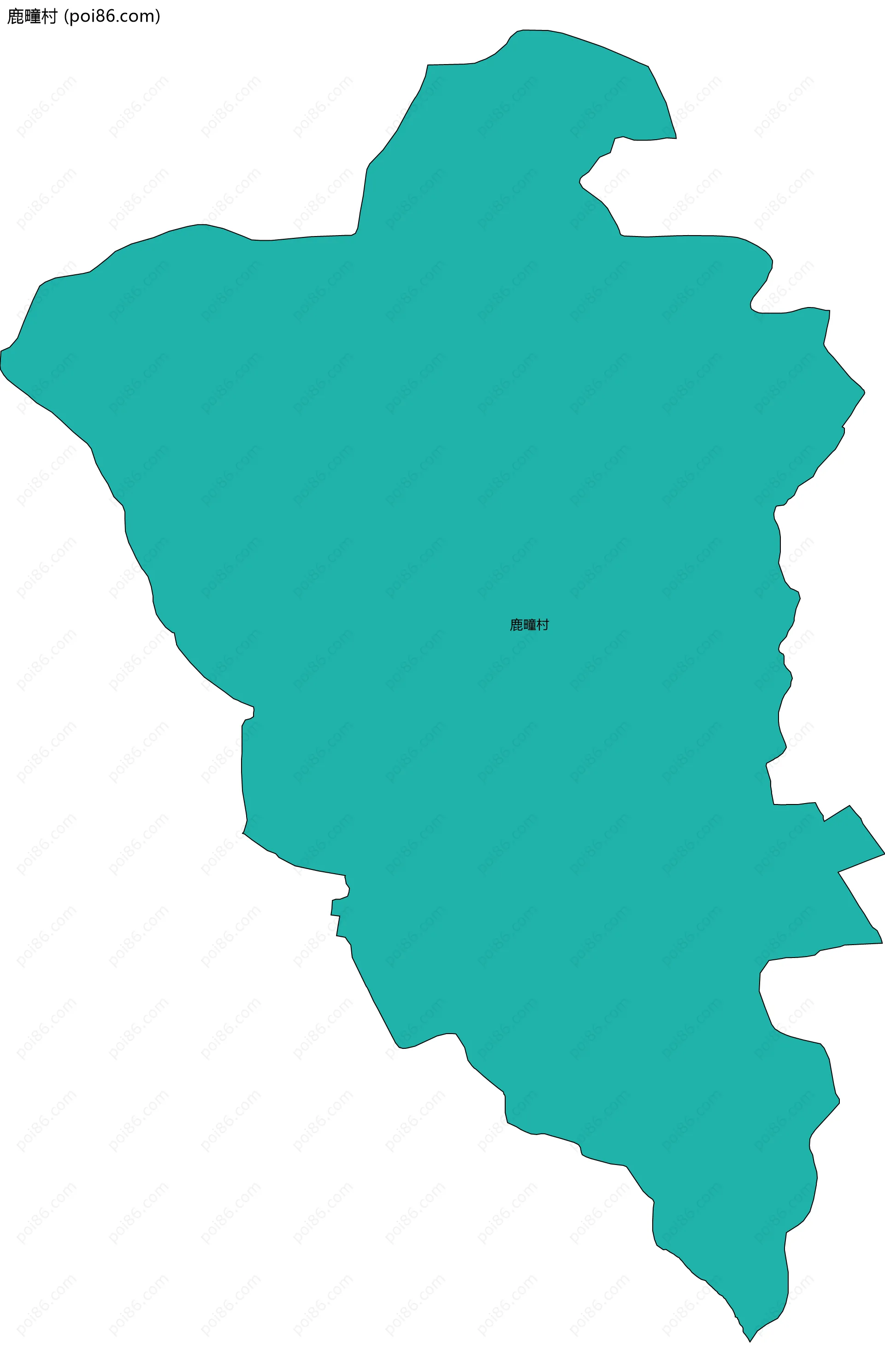 鹿疃村边界地图