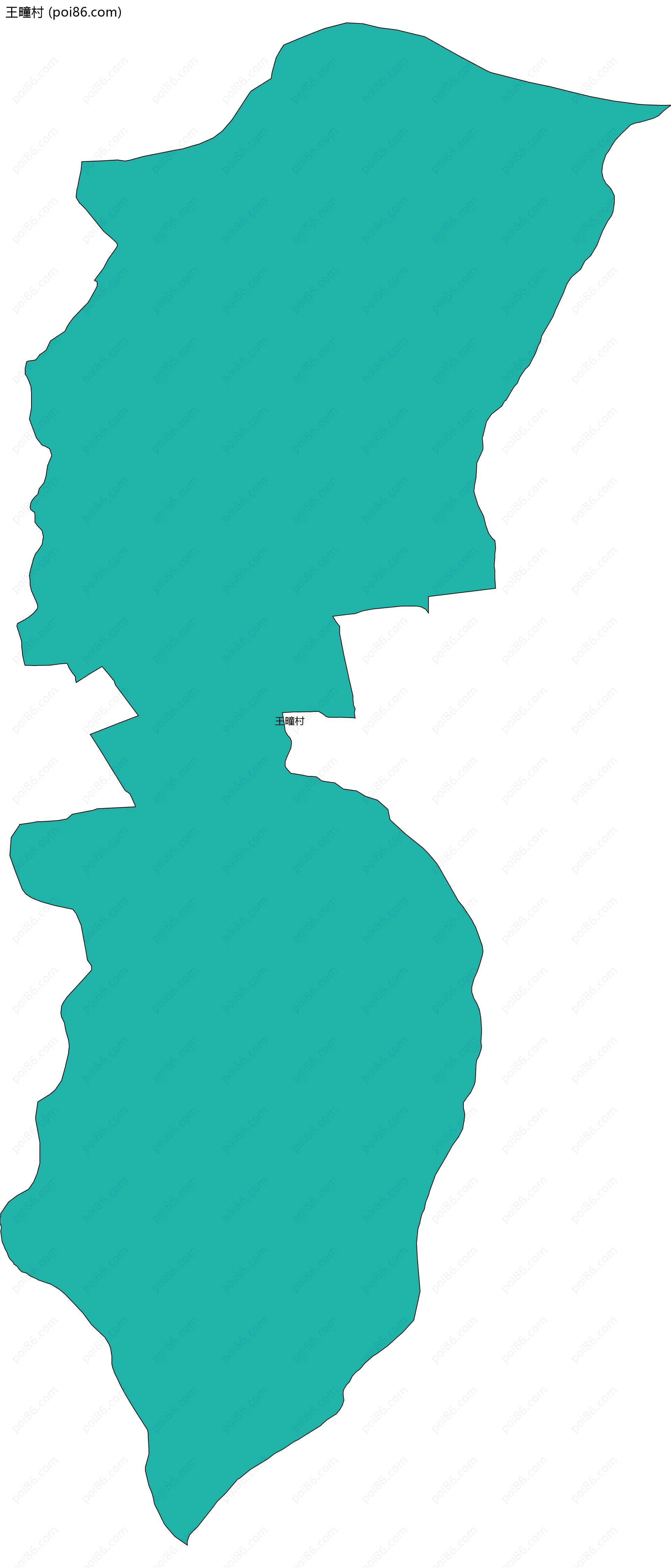 王疃村边界地图