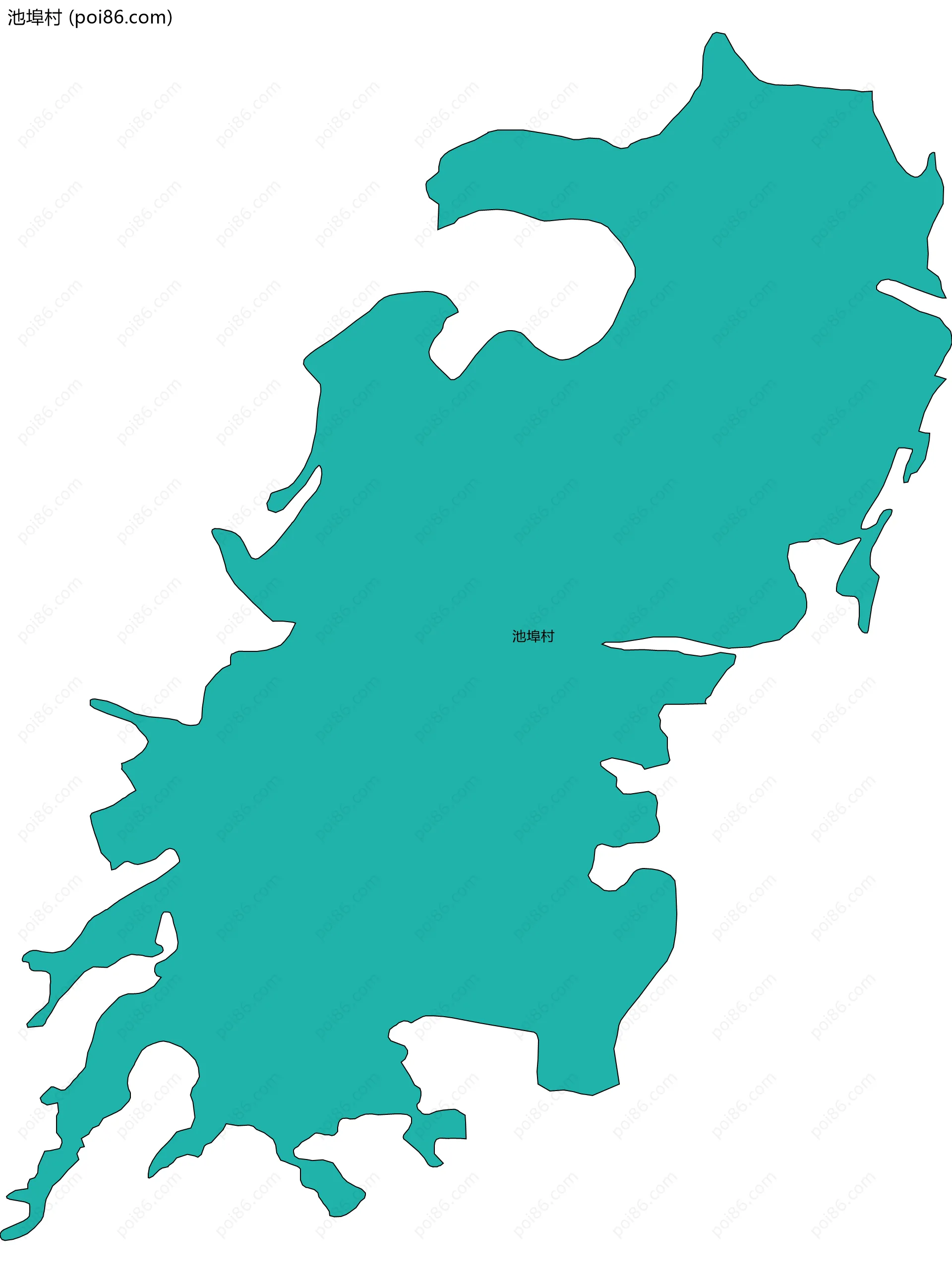 池埠村边界地图