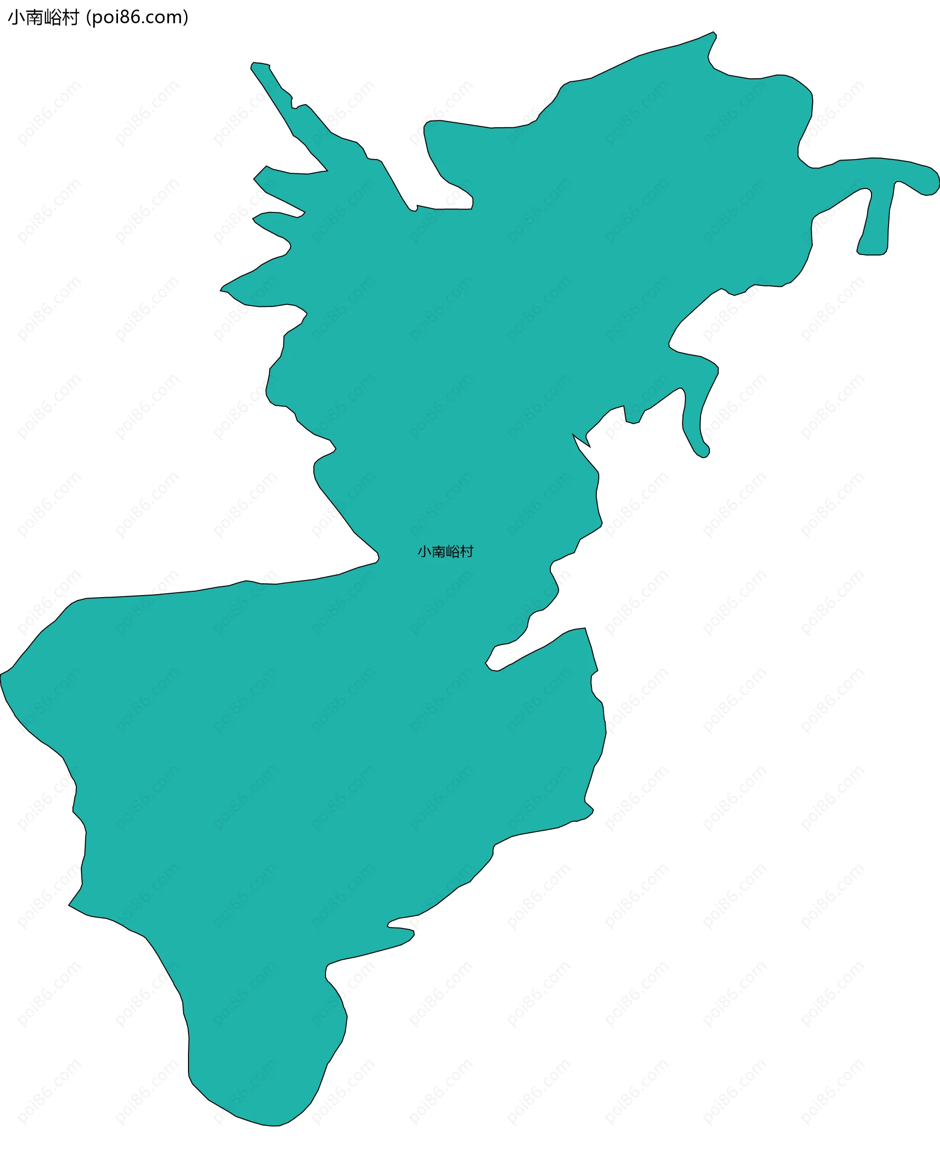 小南峪村边界地图