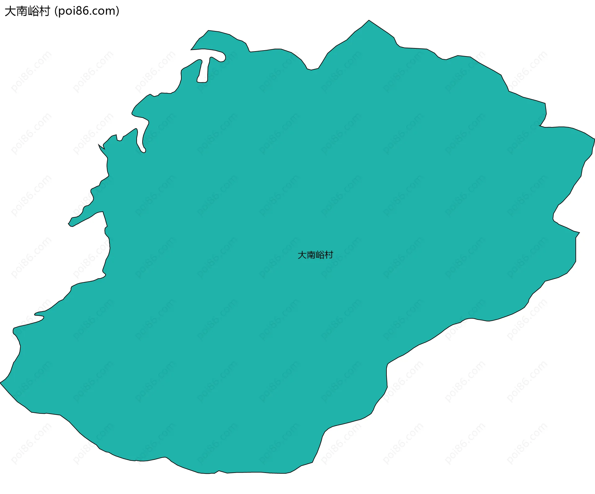 大南峪村边界地图