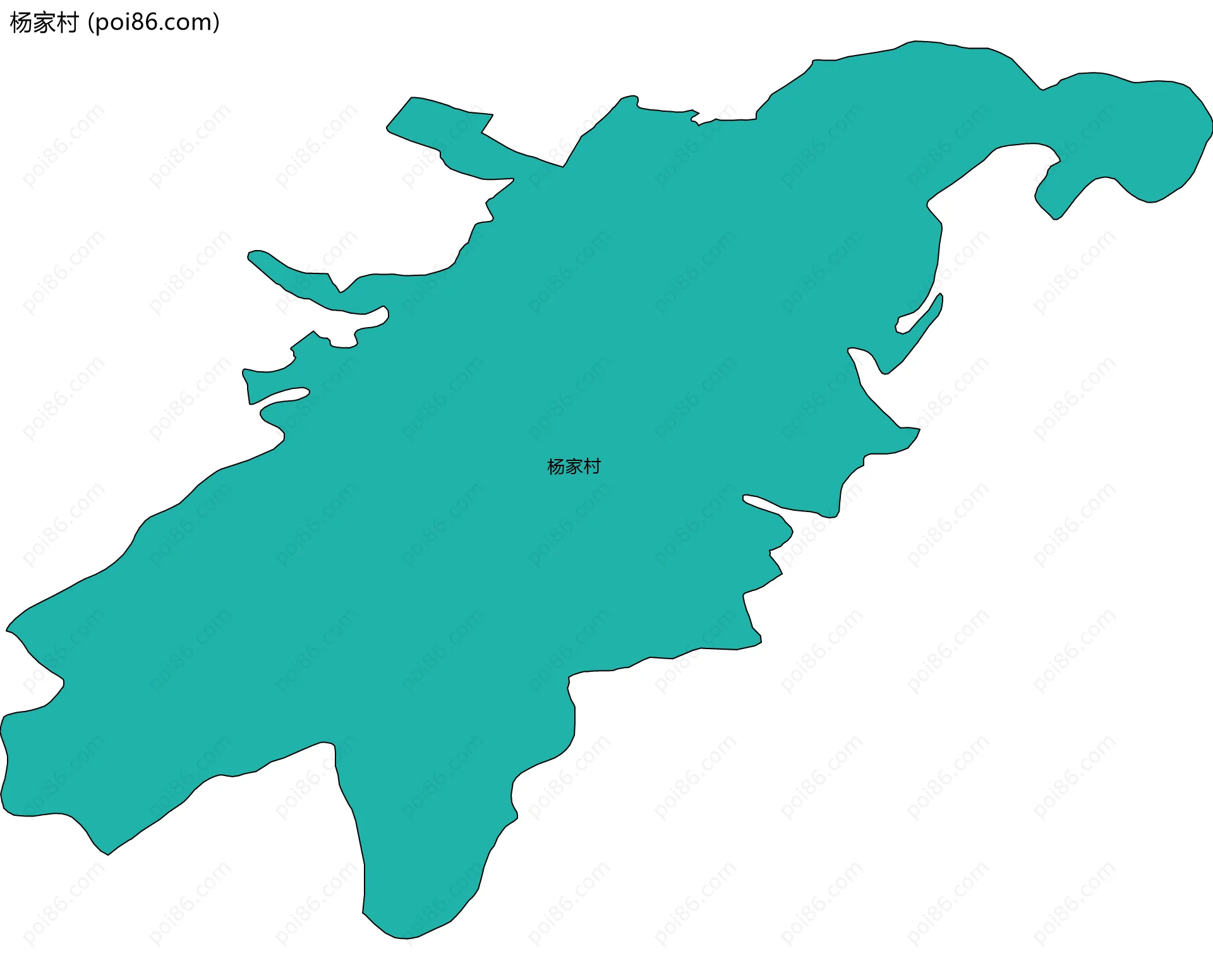 杨家村边界地图