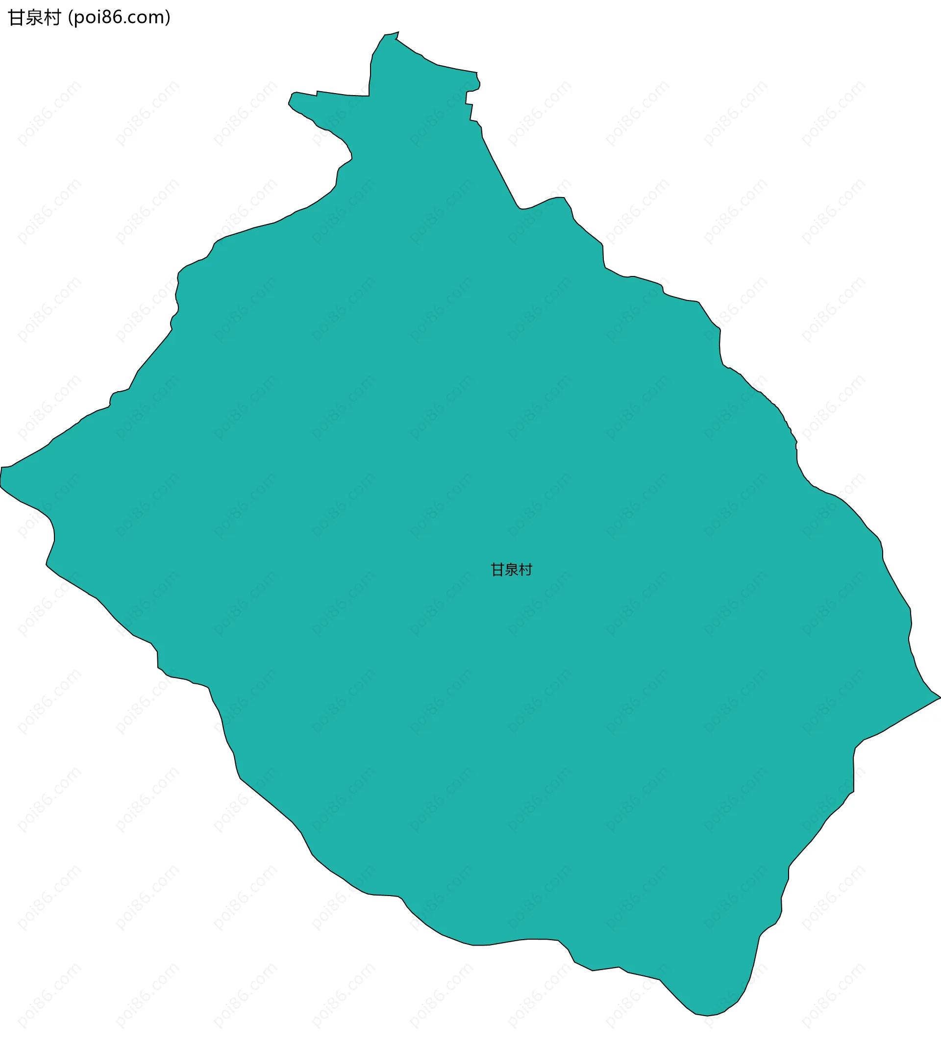 甘泉村边界地图