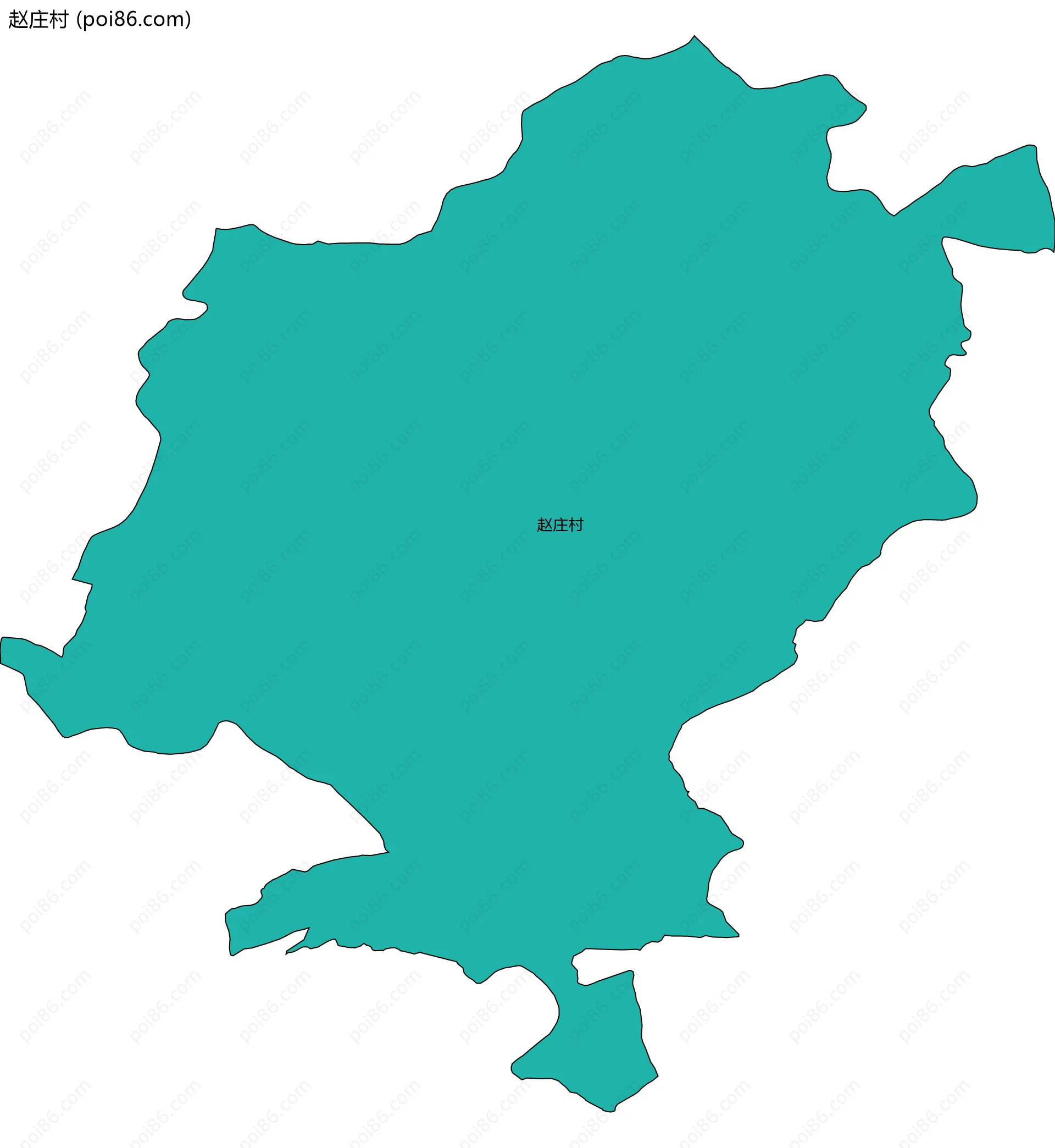 赵庄村边界地图