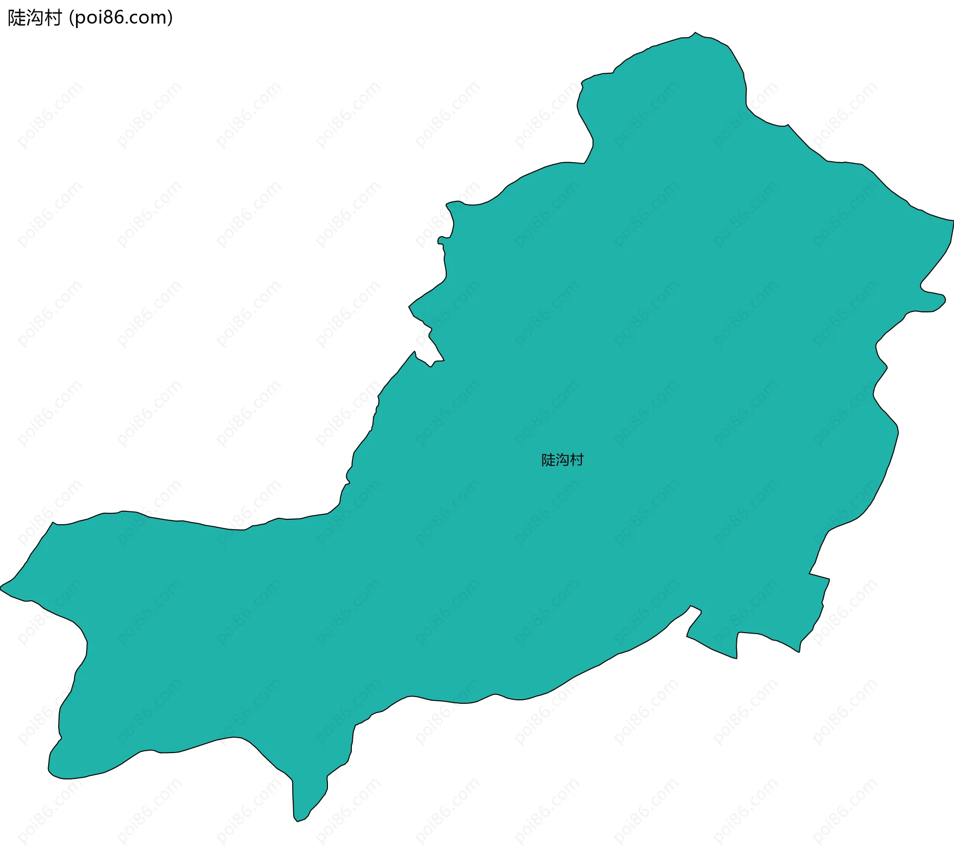 陡沟村边界地图