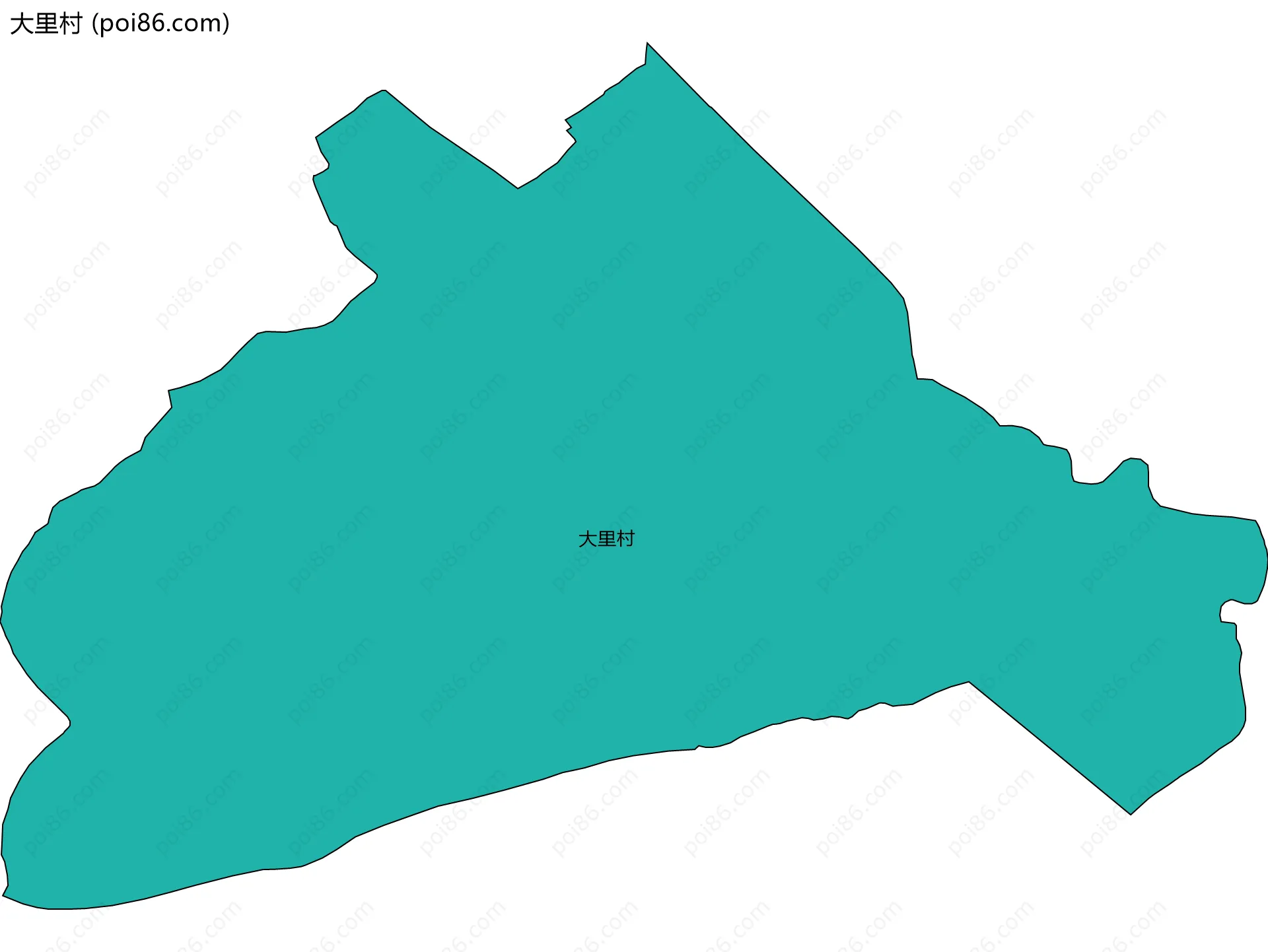 大里村边界地图