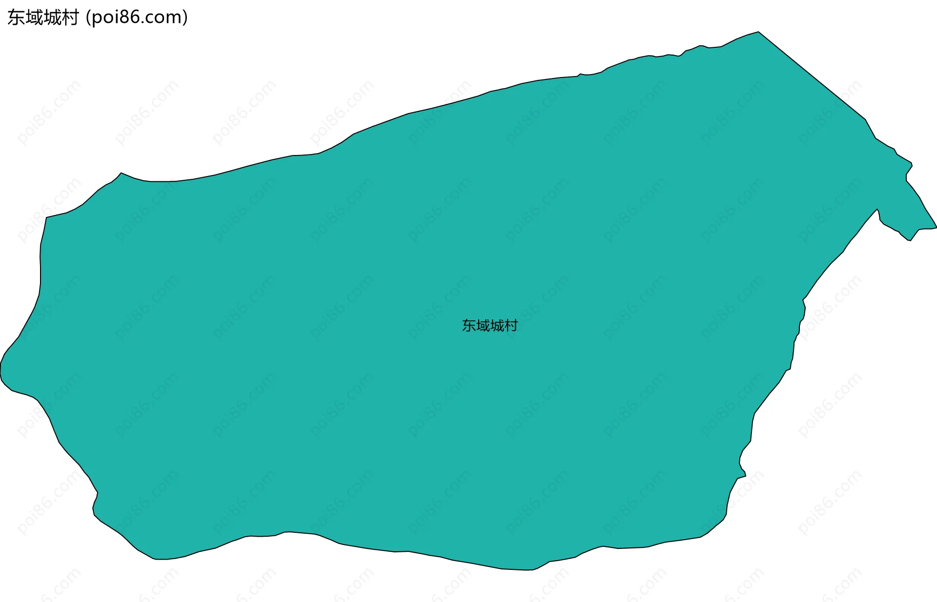东域城村边界地图
