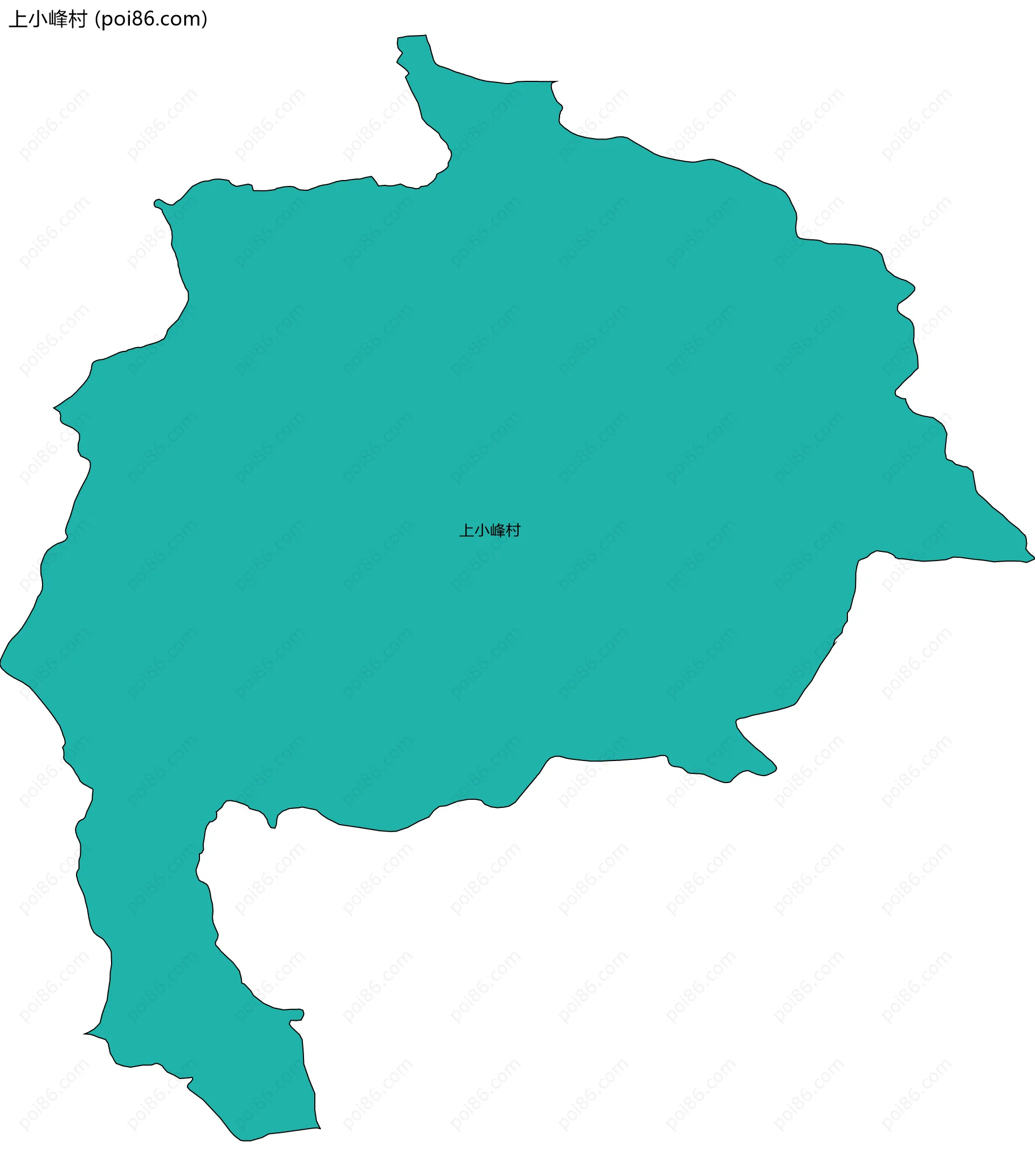 上小峰村边界地图