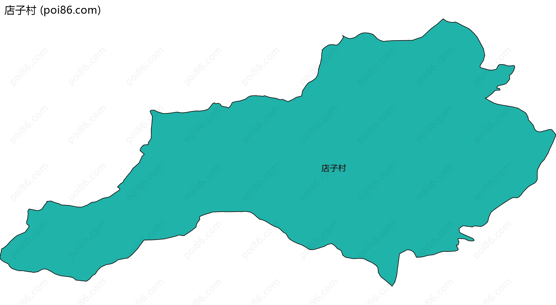 店子村边界地图
