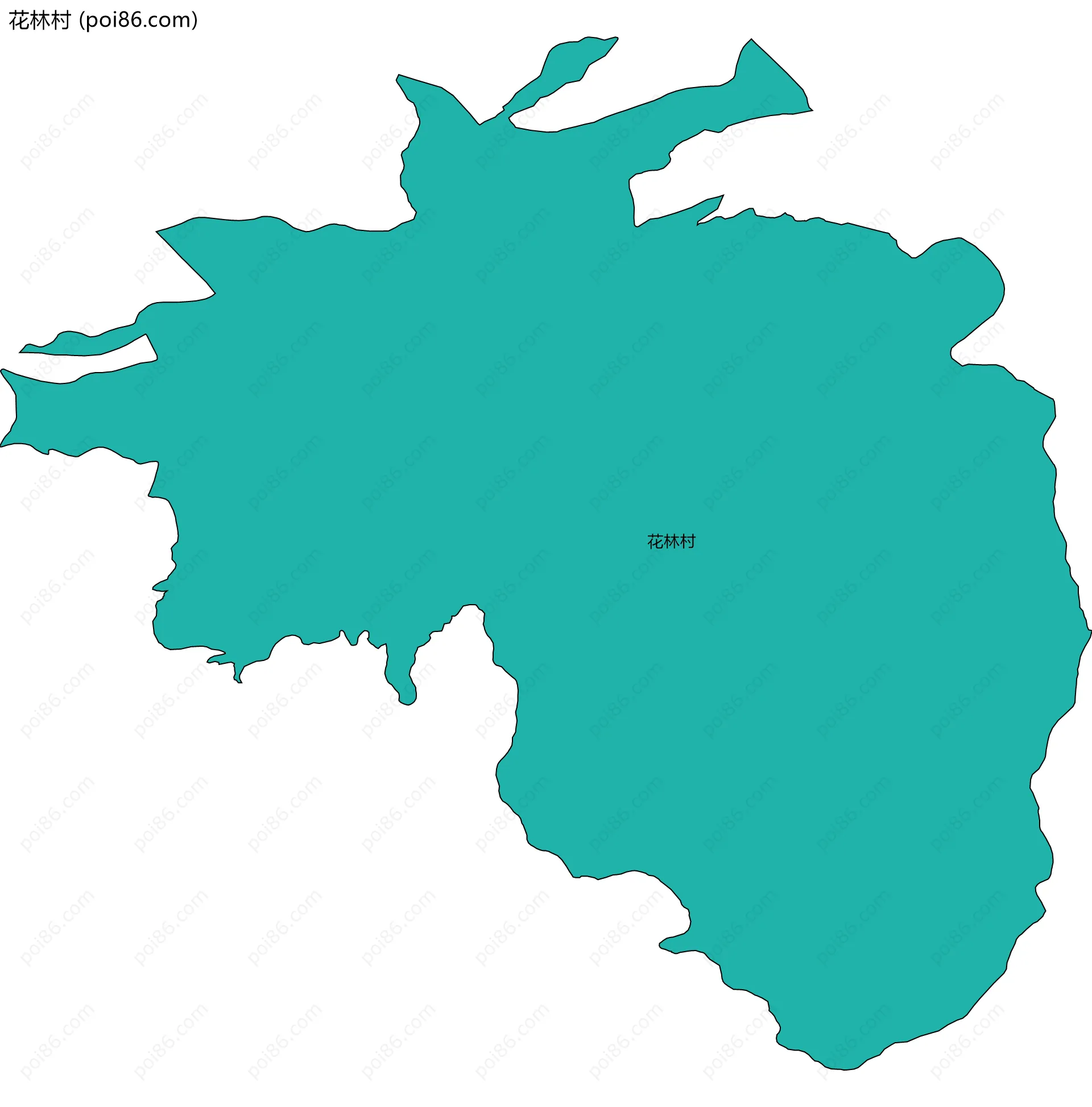 花林村边界地图