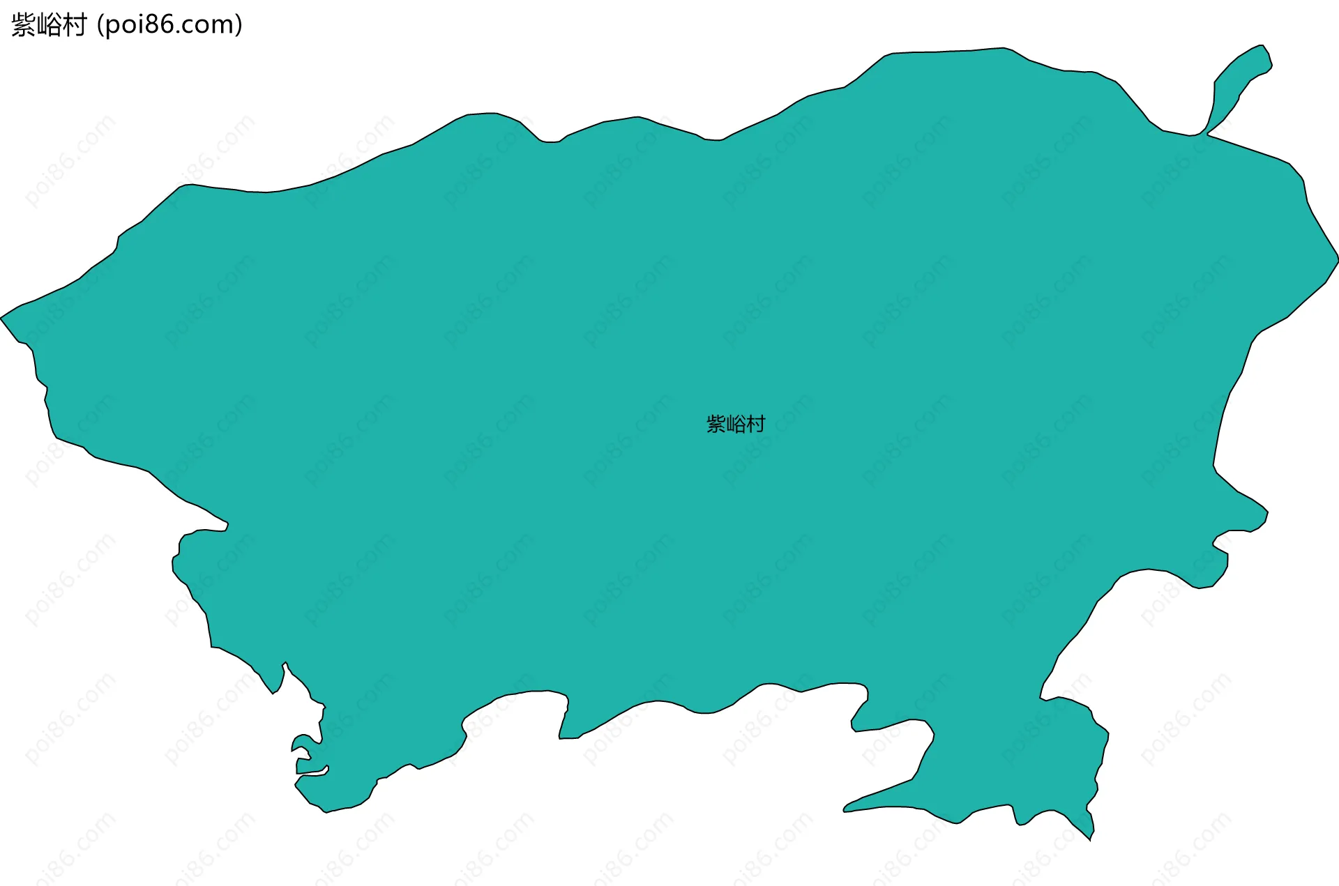 紫峪村边界地图
