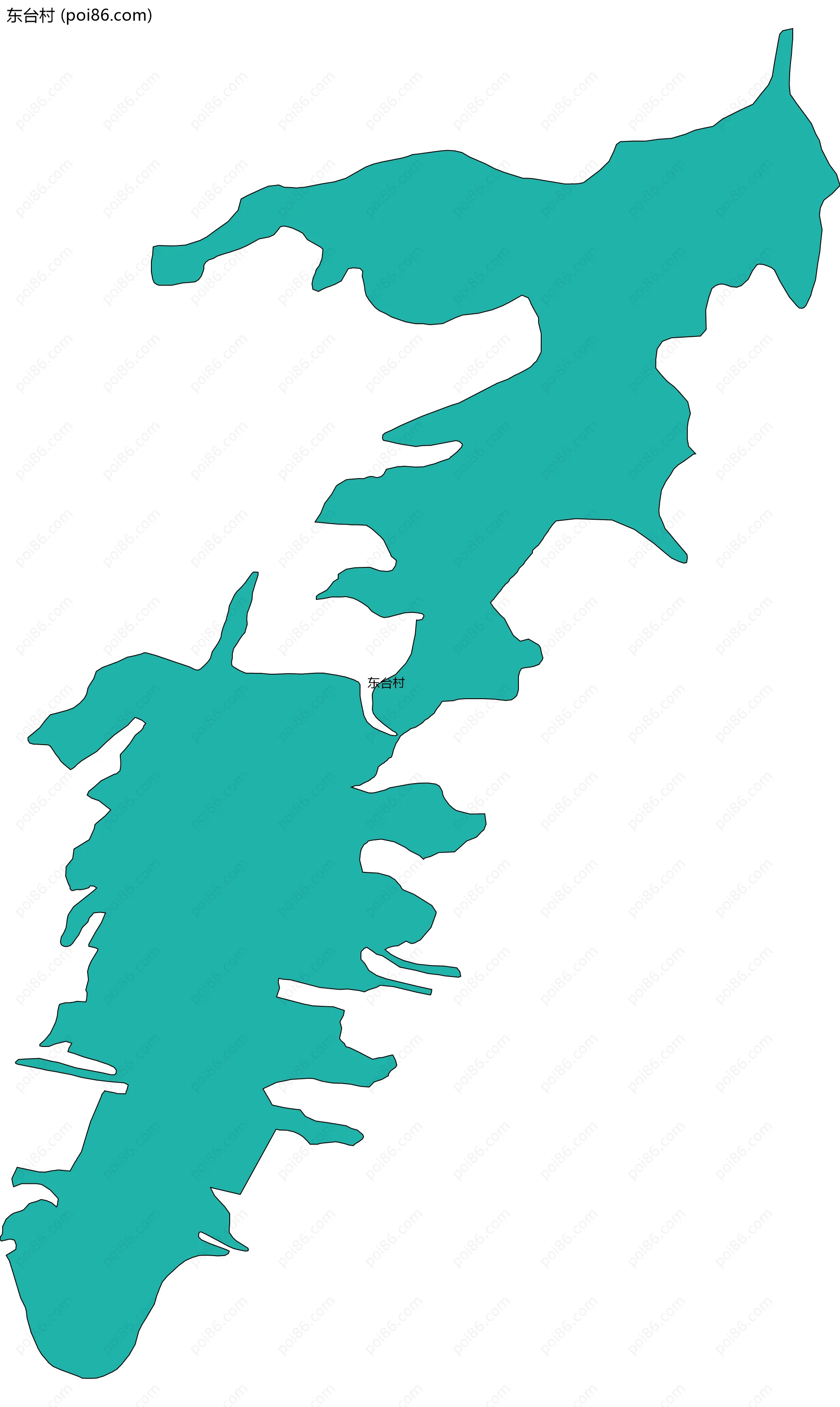 东台村边界地图