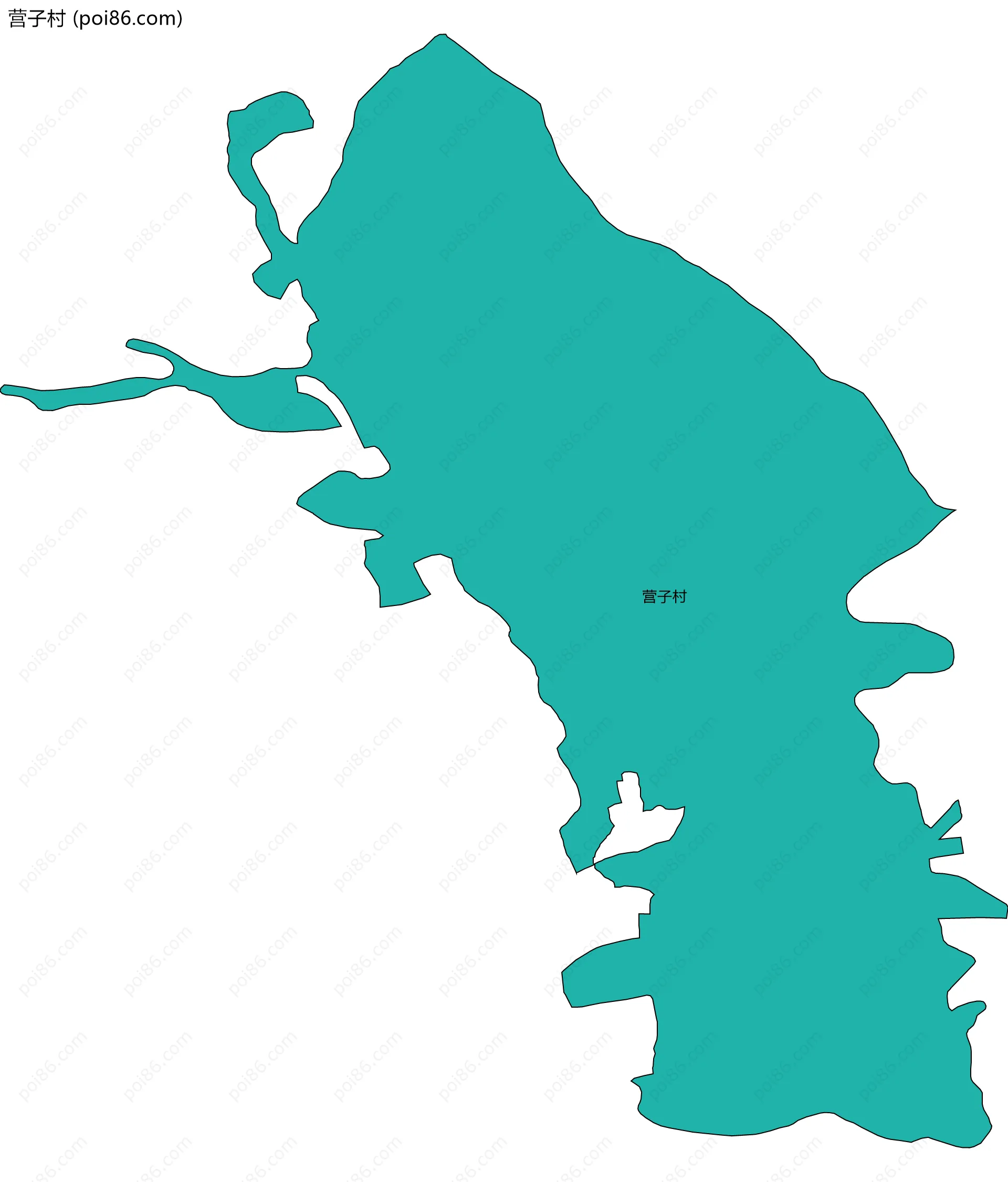 营子村边界地图