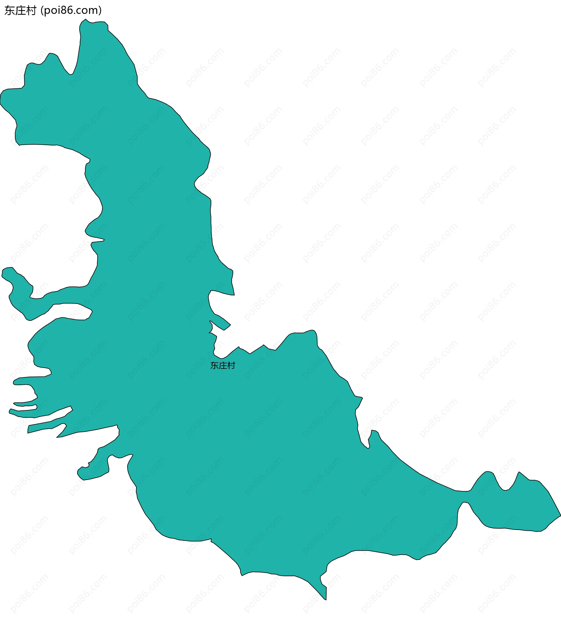 东庄村边界地图