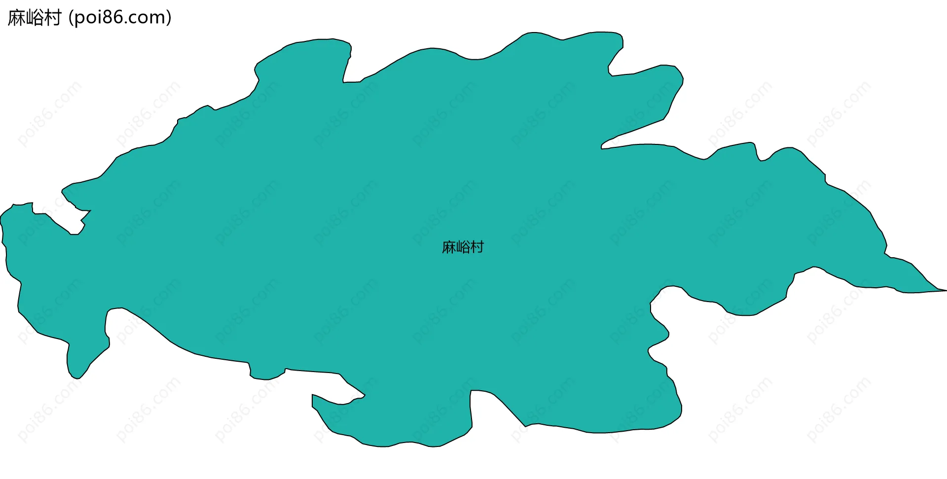 麻峪村边界地图