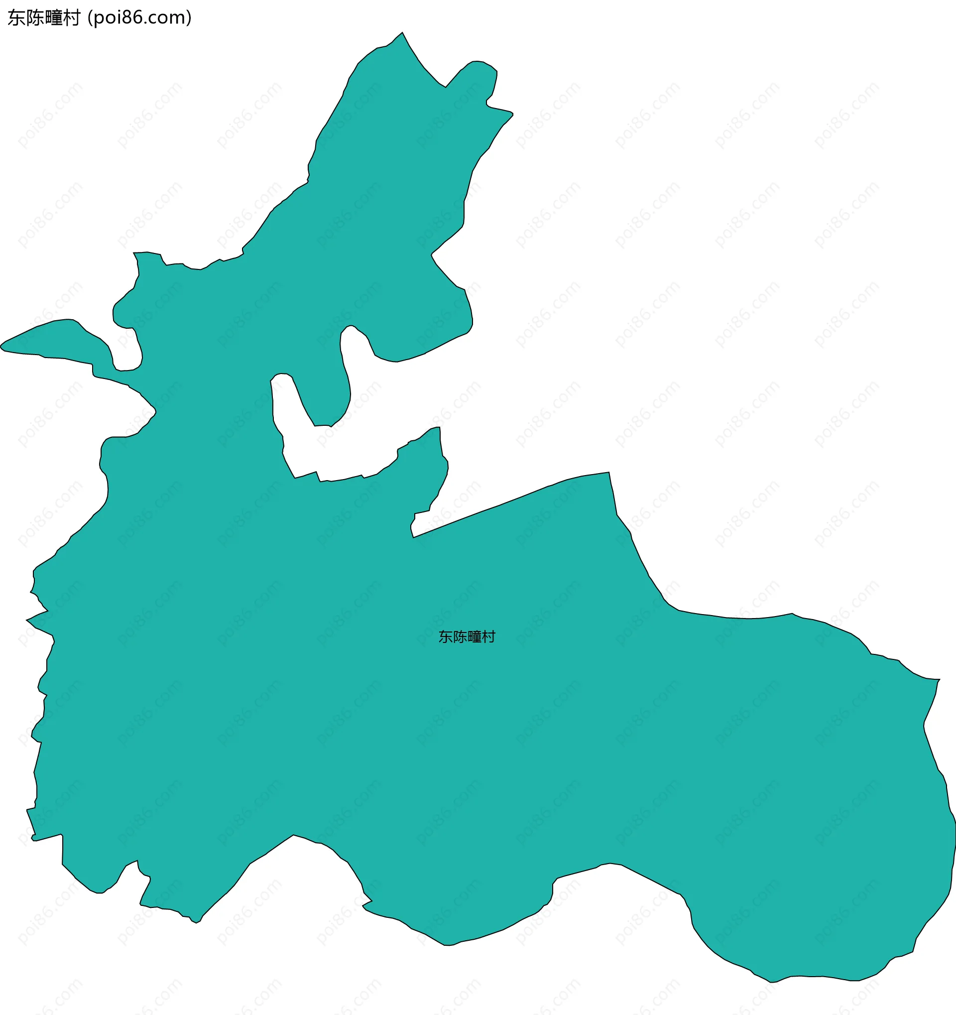 东陈疃村边界地图