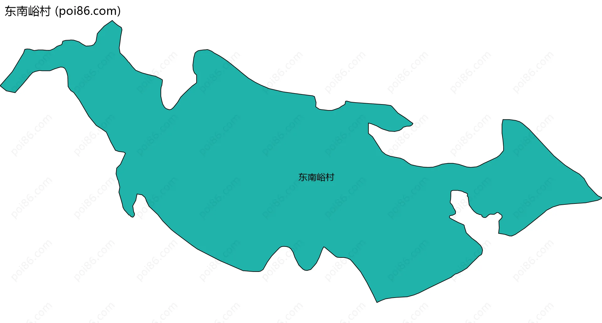 东南峪村边界地图