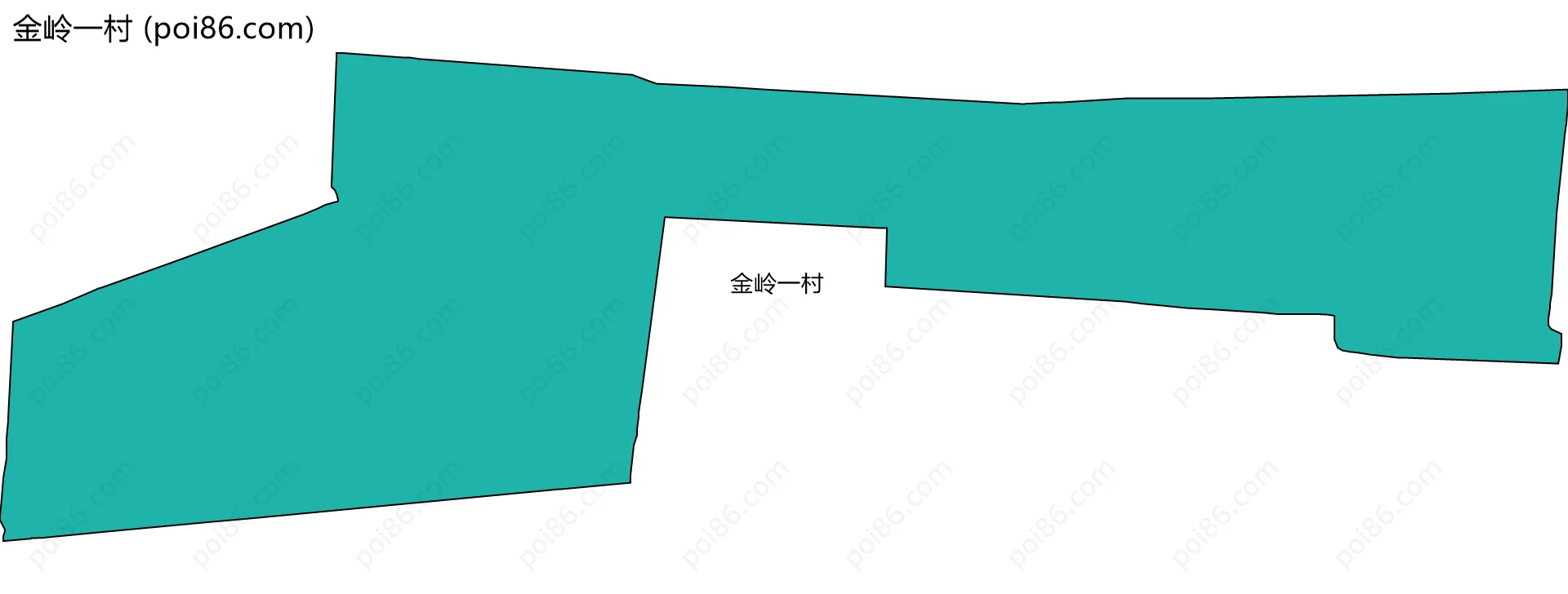 金岭一村边界地图